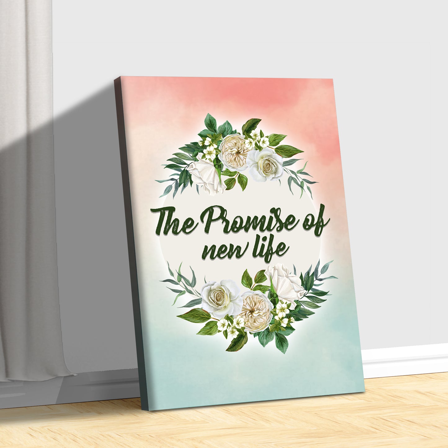 The Promise of New Life Sign Style 2 - Image by Tailored Canvases