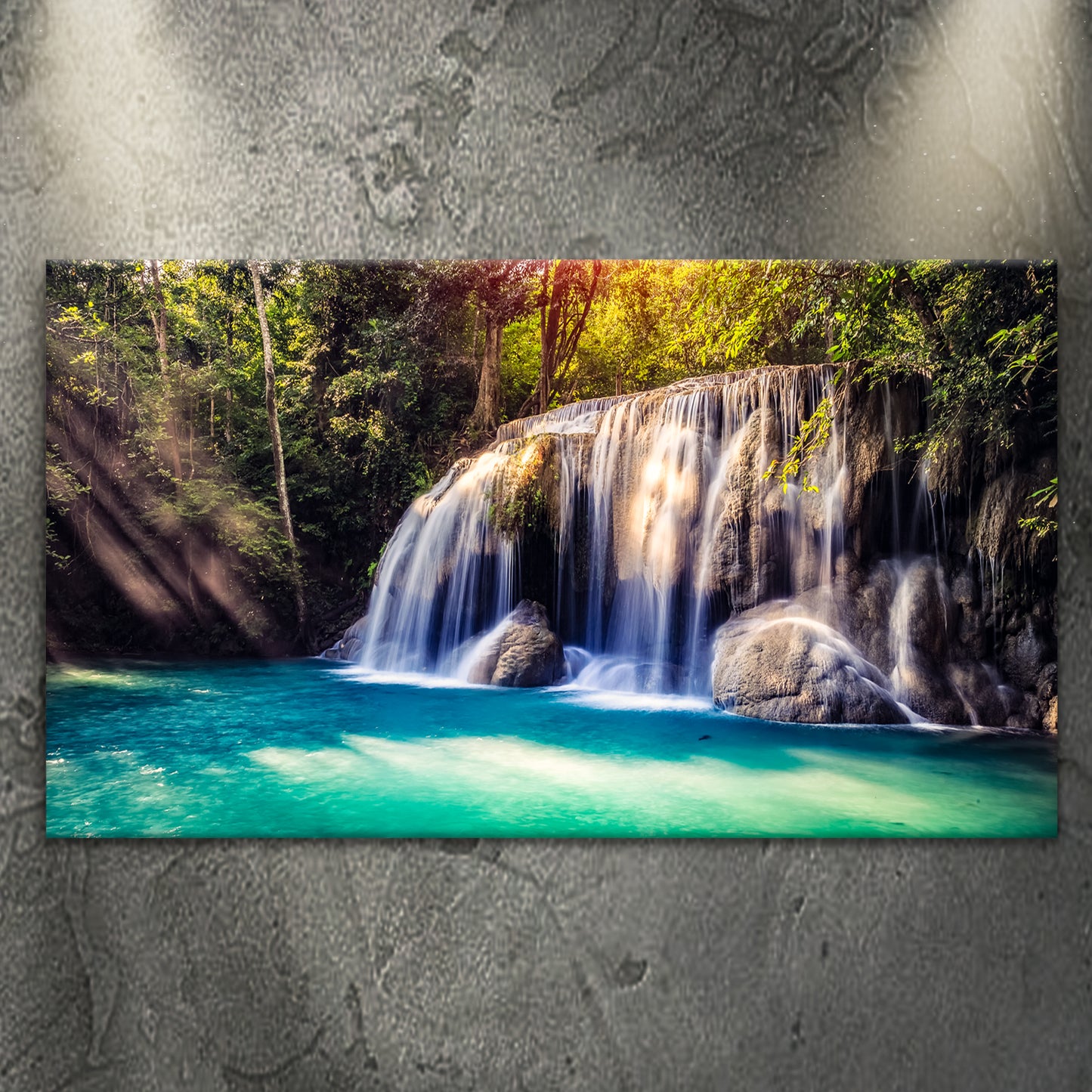 Rainforest Waterfall Canvas Wall Art - Image by Tailored Canvases