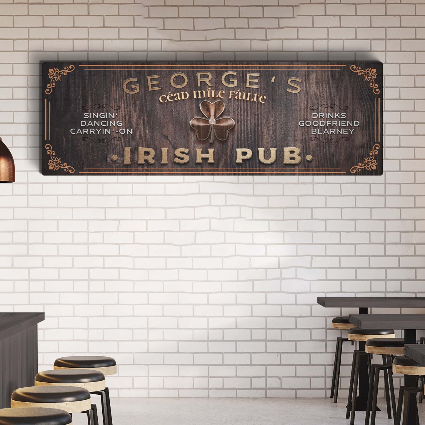 Irish Pub Sign | Customizable Canvas - Image by Tailored Canvases