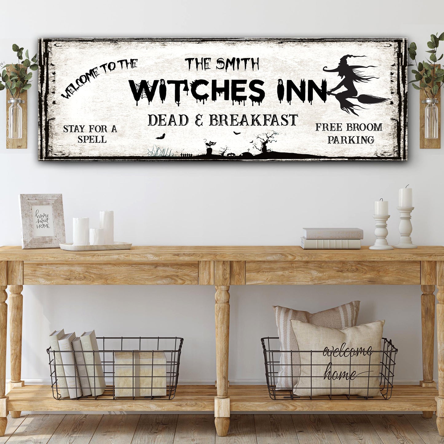 The Witches Inn Sign III Style 1 - Image by Tailored Canvases