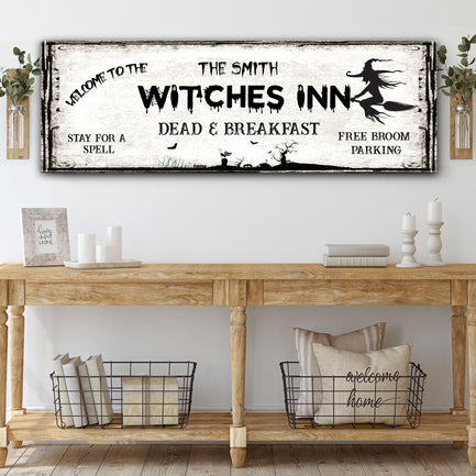The Witches Inn Sign III  - Image by Tailored Canvases