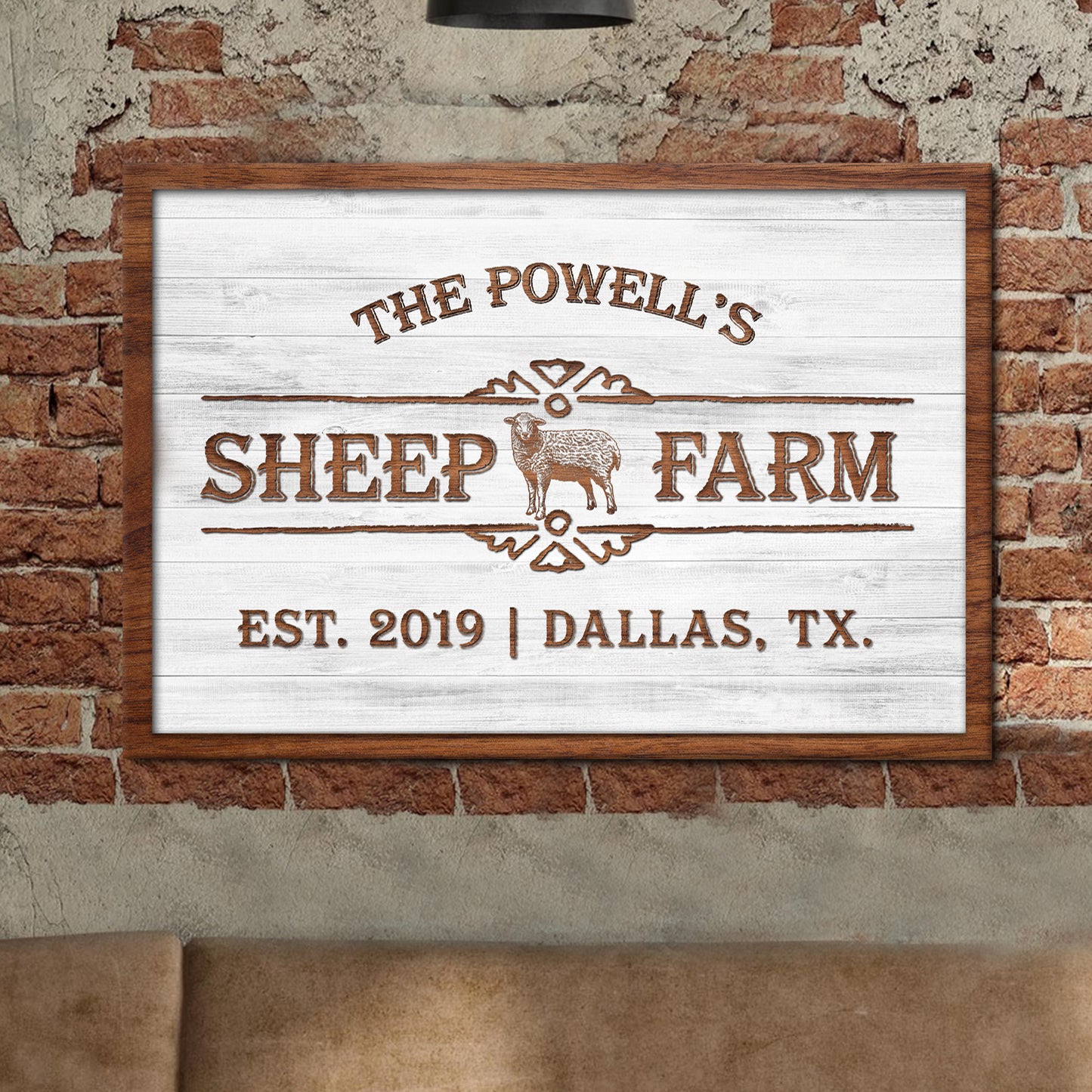 Sheep Farm Sign IV - Image by Tailored Canvases