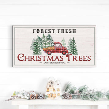 Forest Fresh Christmas Tree Farm Sign