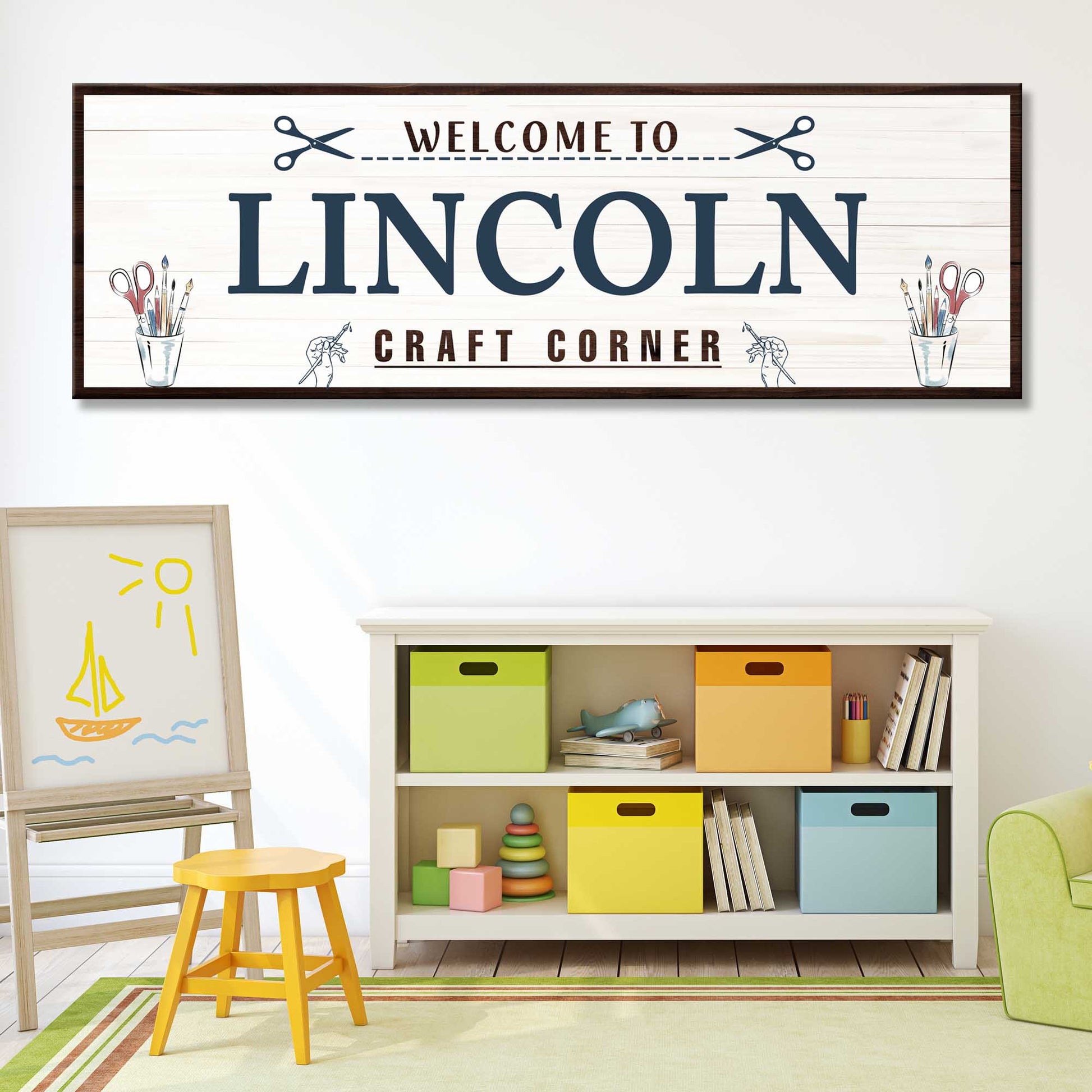 Craft Corner Sign - Image by Tailored Canvases