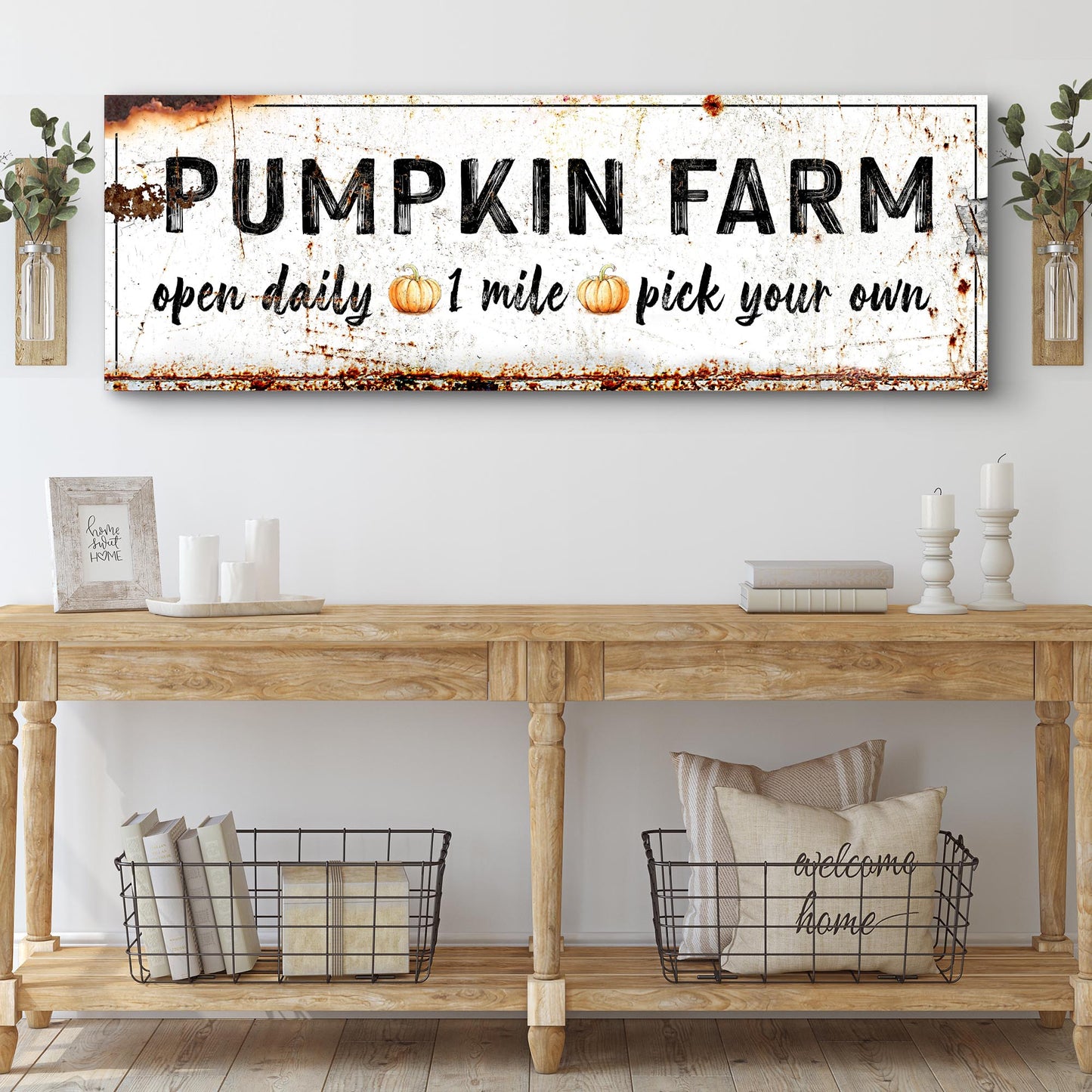 Pumpkin Farm Sign Style 2 - Image by Tailored Canvases