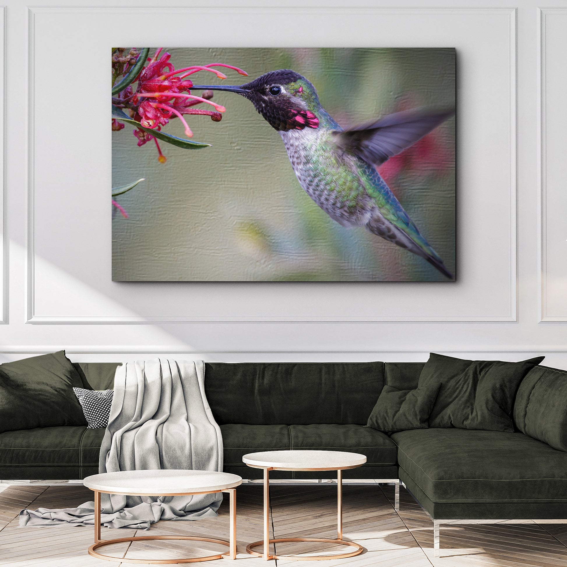Hummingbird Spring Canvas Wall Art - Image by Tailored Canvases