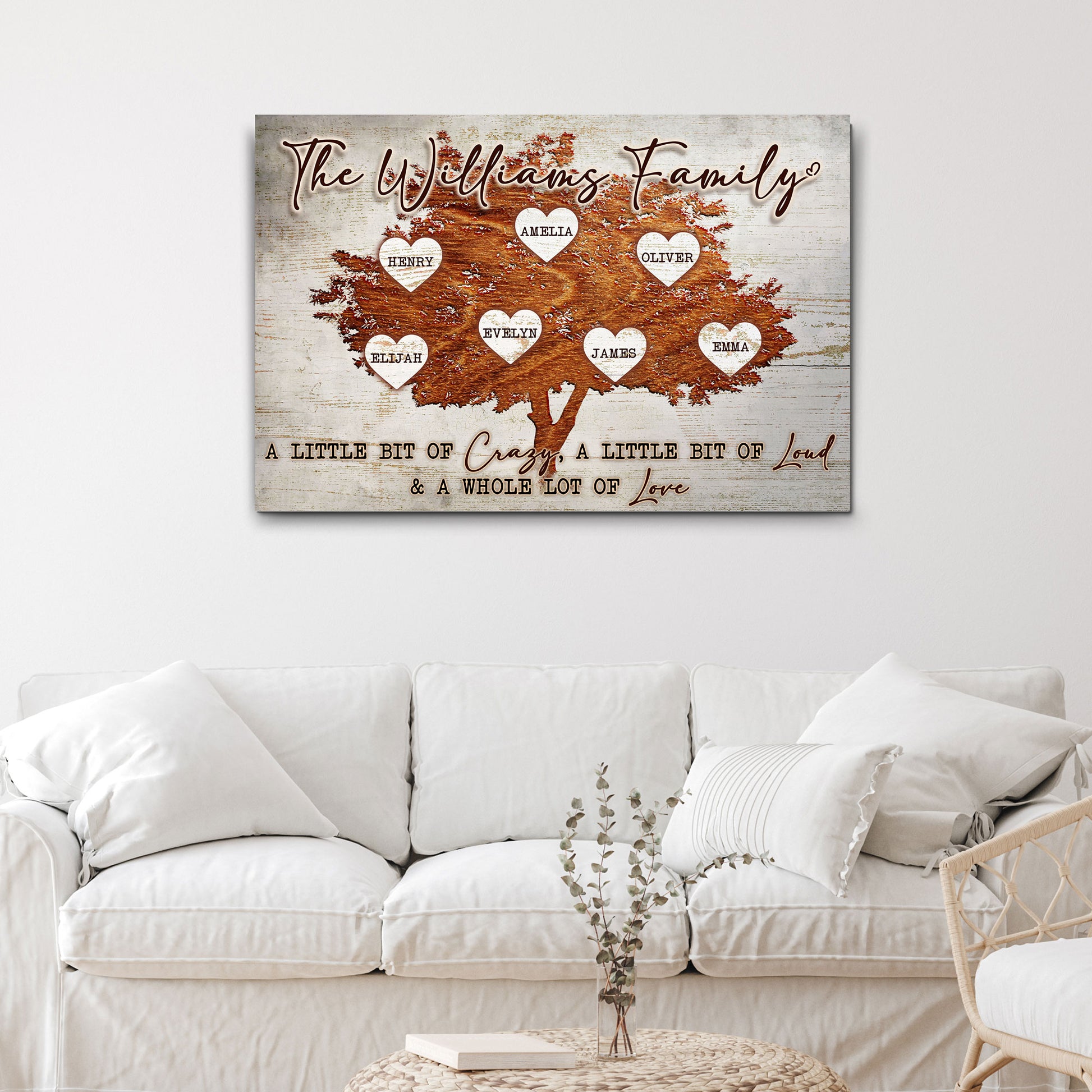 Family Tree Sign V | Customizable Canvas  - Image by Tailored Canvases