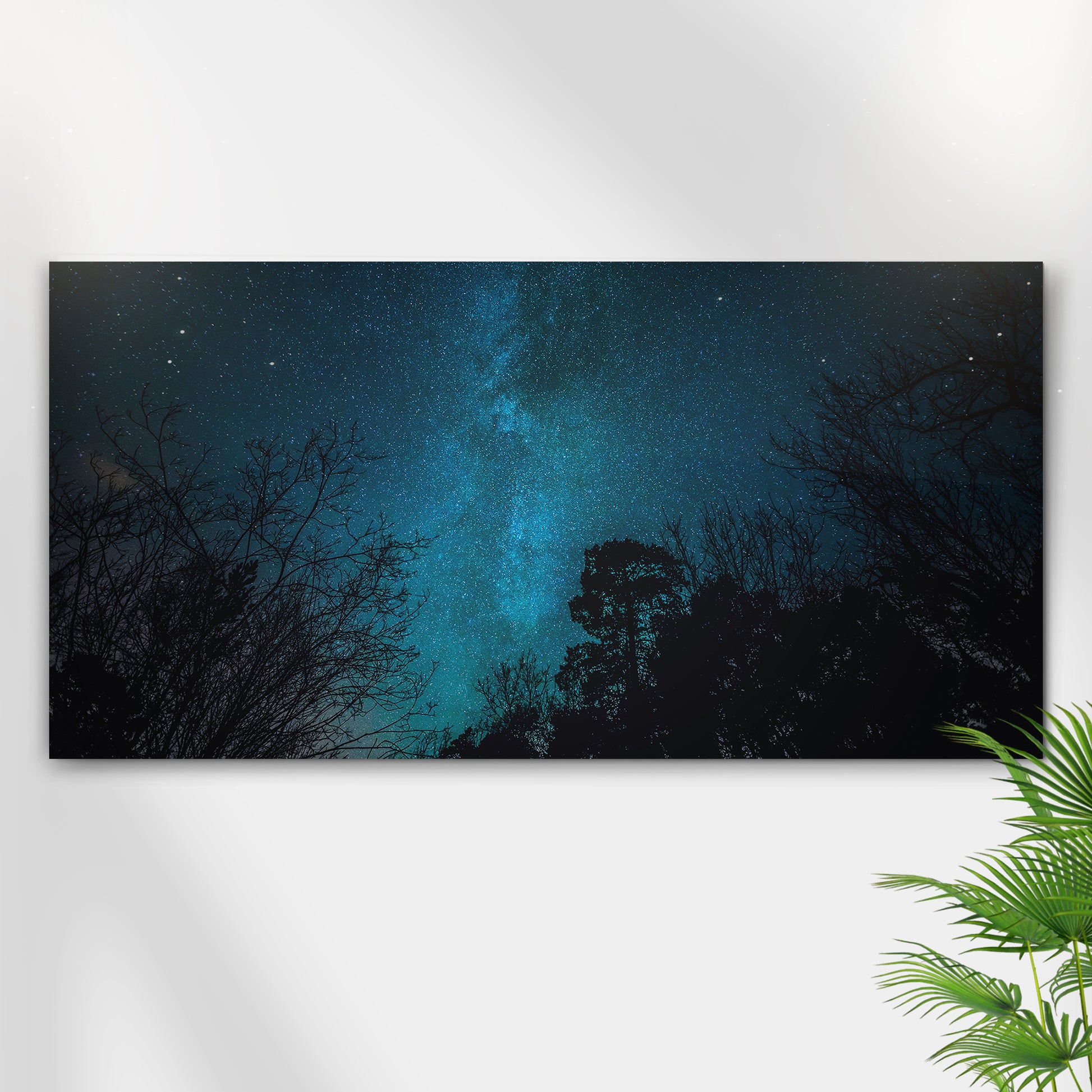 Milky Way Above The Forest Canvas Wall Art - Image by Tailored Canvases