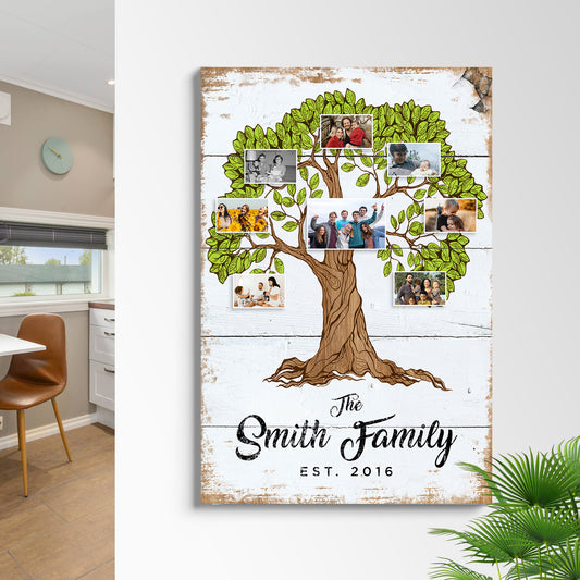 Family Tree Sign X | Customizable Canvas - Image by Tailored Canvases