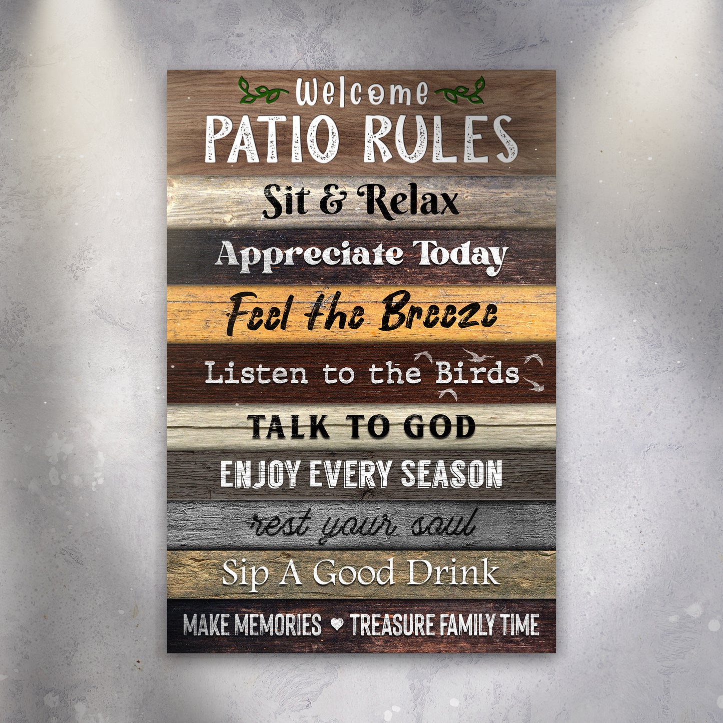 Patio Rules Sign III - Image by Tailored Canvases