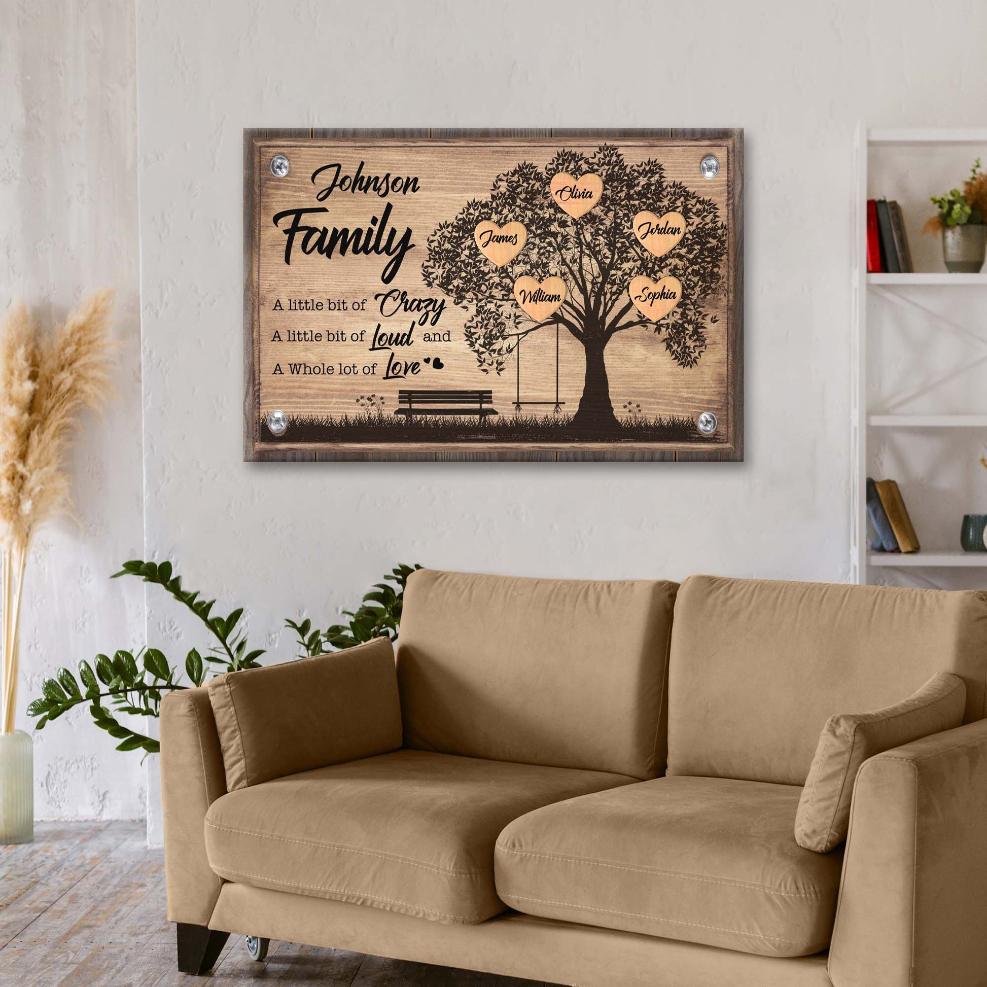 Family Tree Sign IV | Customizable Canvas  - Image by Tailored Canvases