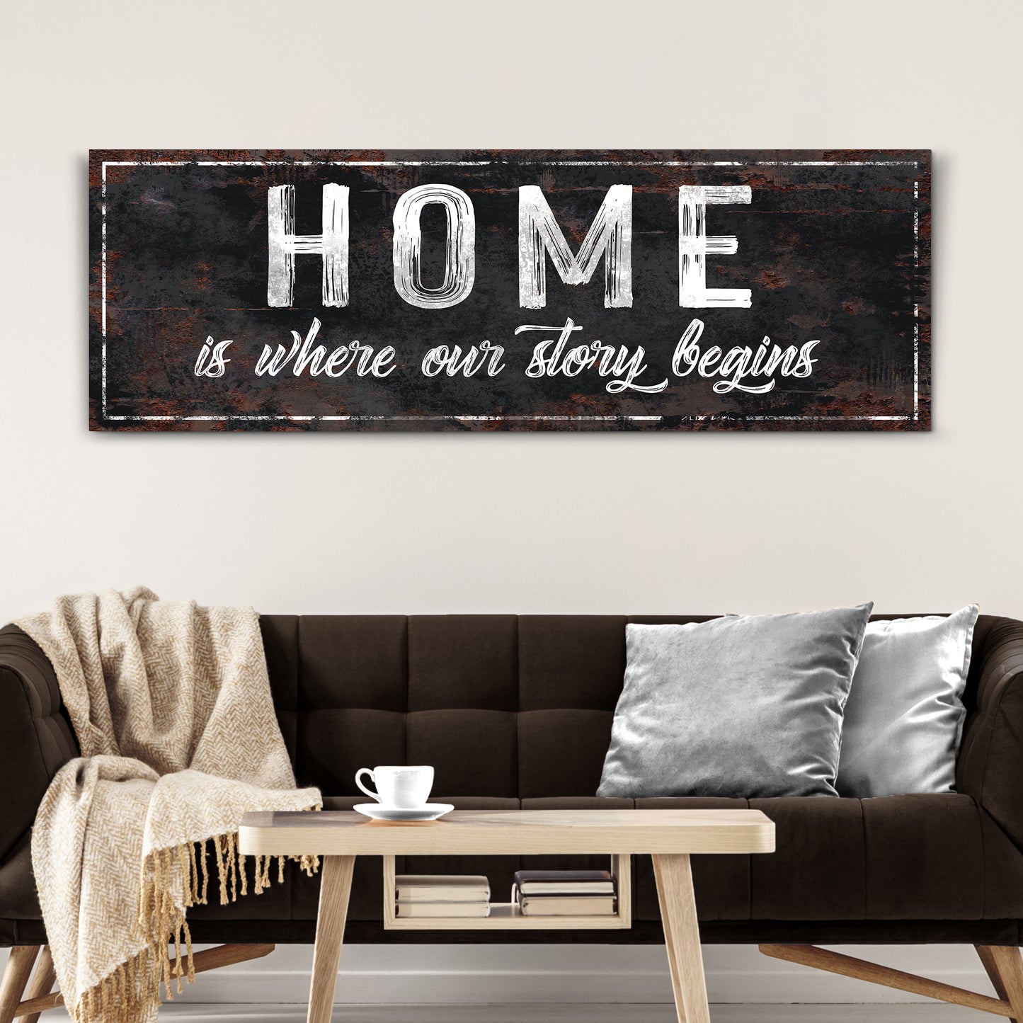 Home Is Where Our Story Begins Sign II  - Image by Tailored Canvases