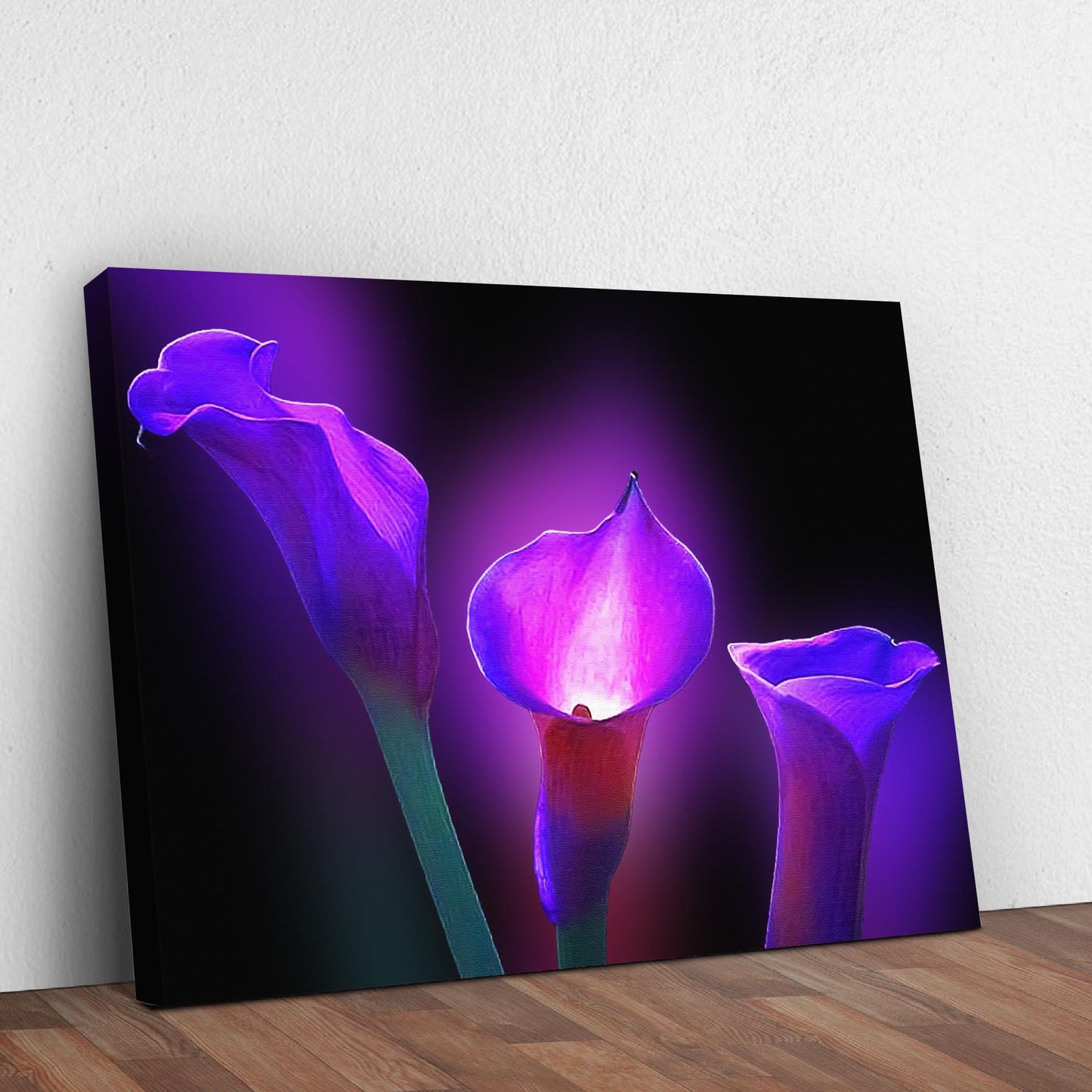 Flowers Purple Calla Lily Canvas Wall Art Style 2 - Image by Tailored Canvases
