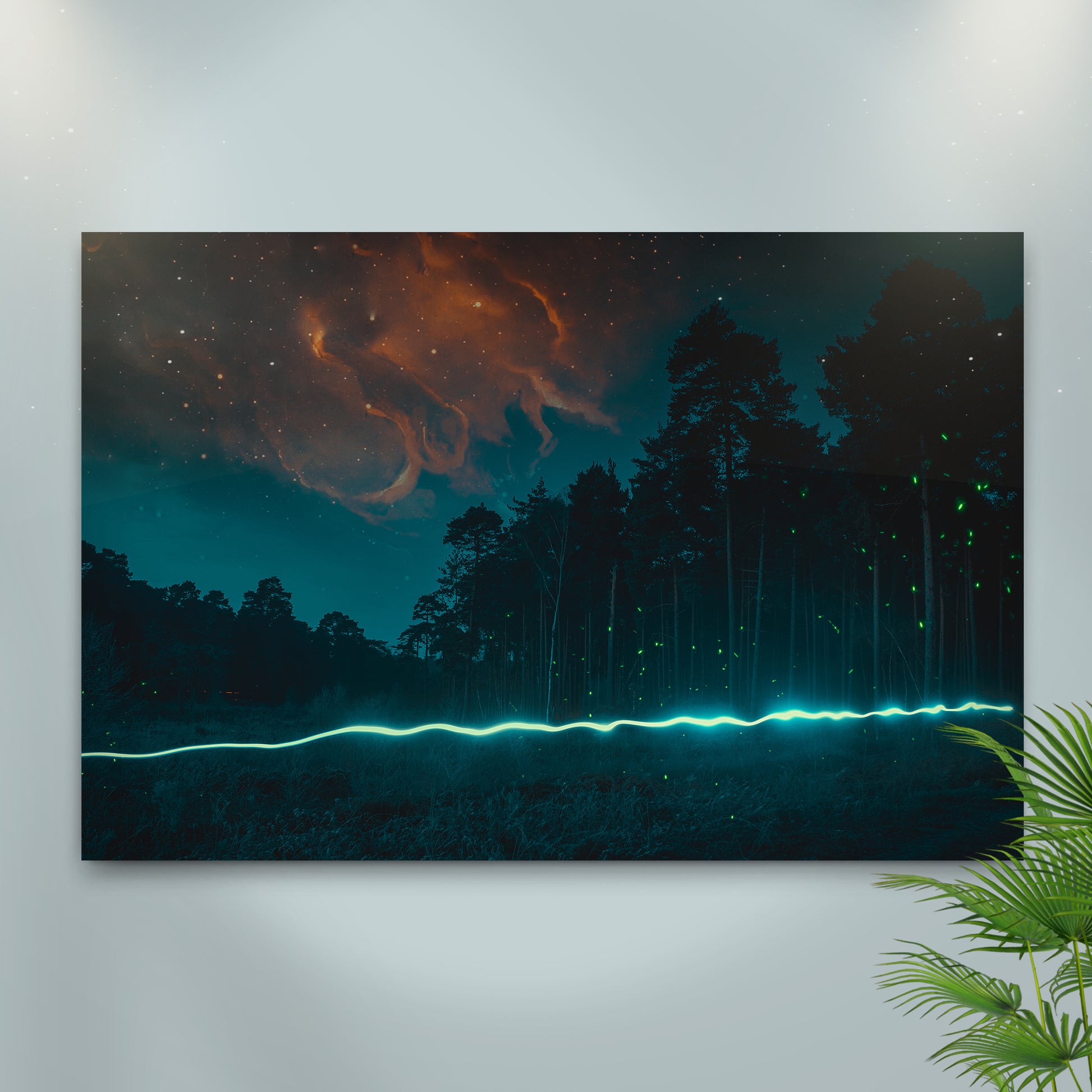 Clouds By The Forest Canvas Wall Art - Image by Tailored Canvases