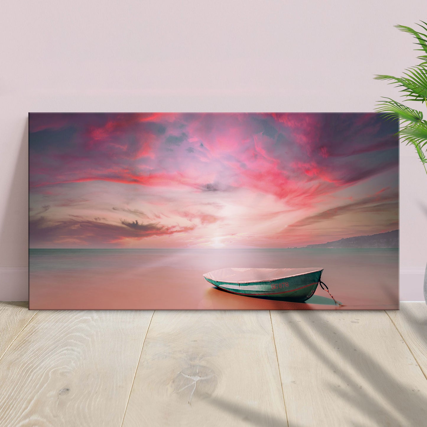 Adrift Under The Sunset Canvas Wall Art - Image by Tailored Canvases