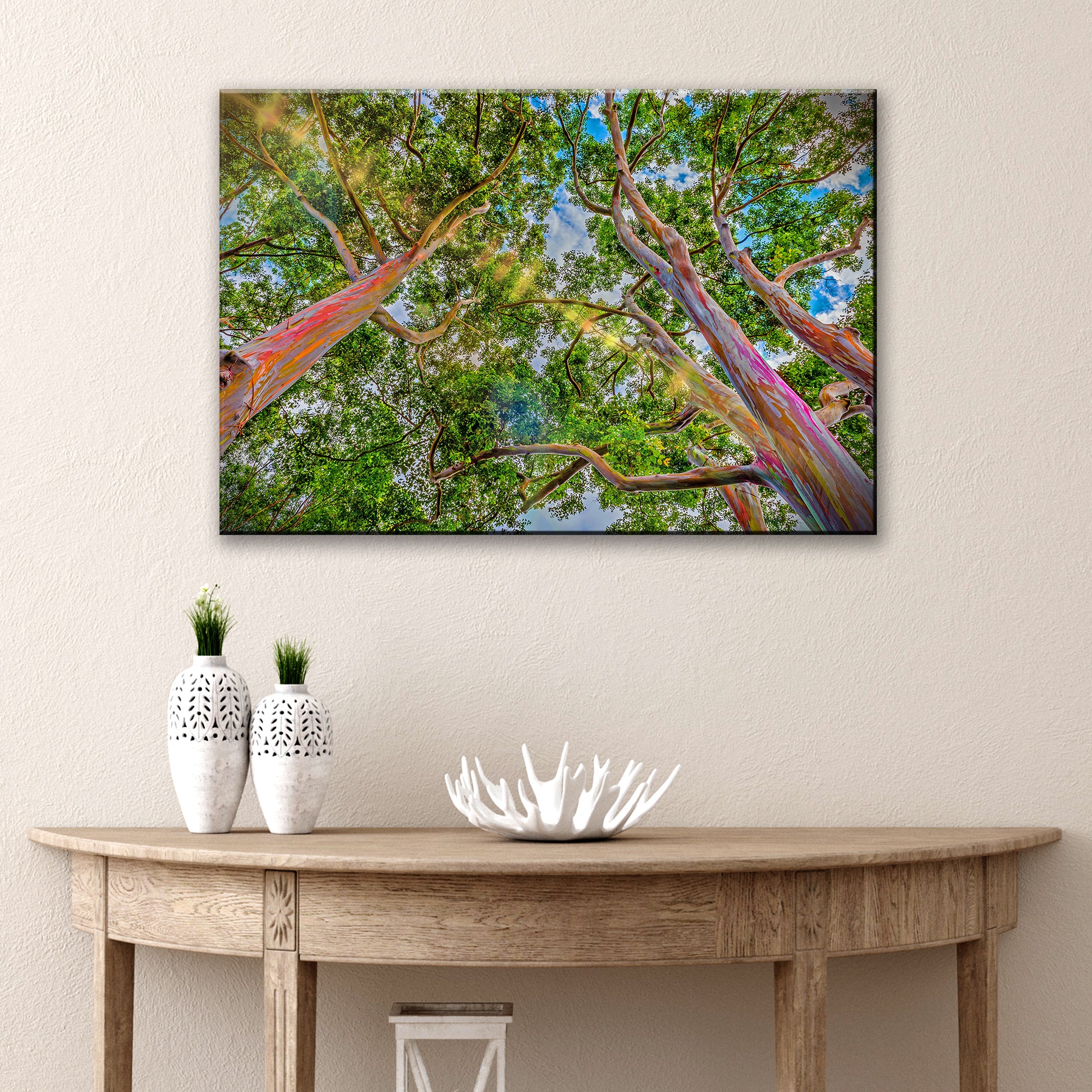 Rainbow Eucalyptus Tree Canvas Wall Art - Image by Tailored Canvases