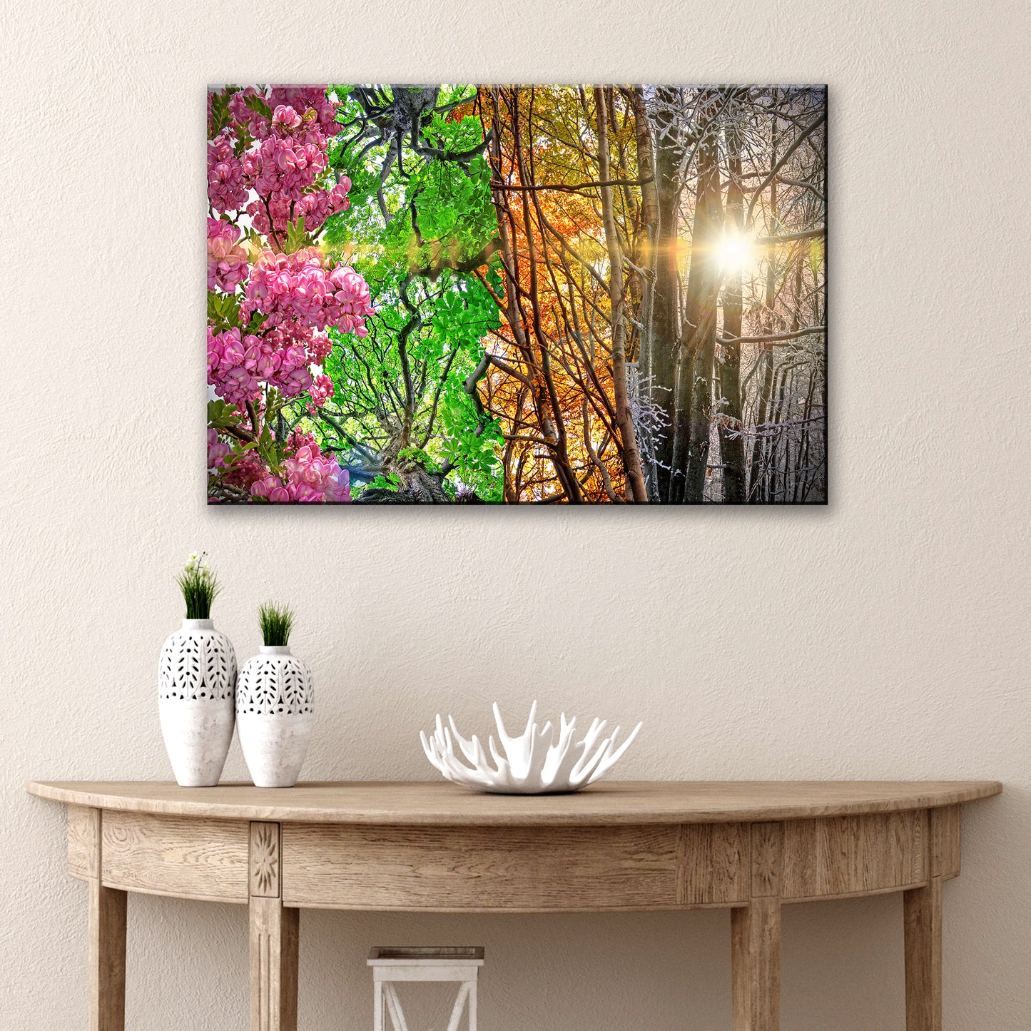 Trees Four Seasons Canvas Wall Art - Image by Tailored Canvases