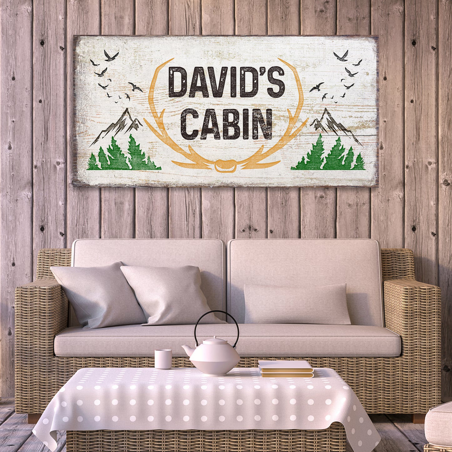 Cabin Sign II - Image by Tailored Canvases