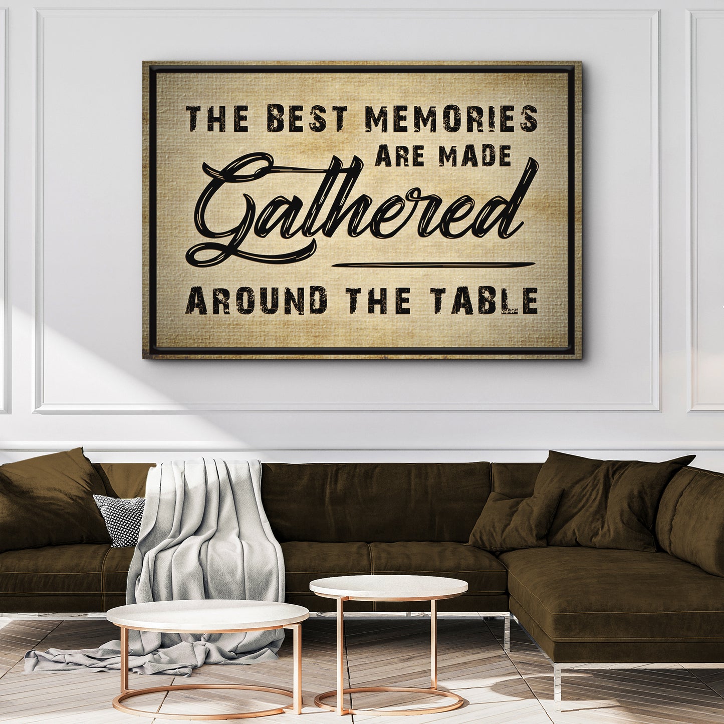 The Best Memories Are Made Gathered Around The Table Sign III  - Image by Tailored Canvases