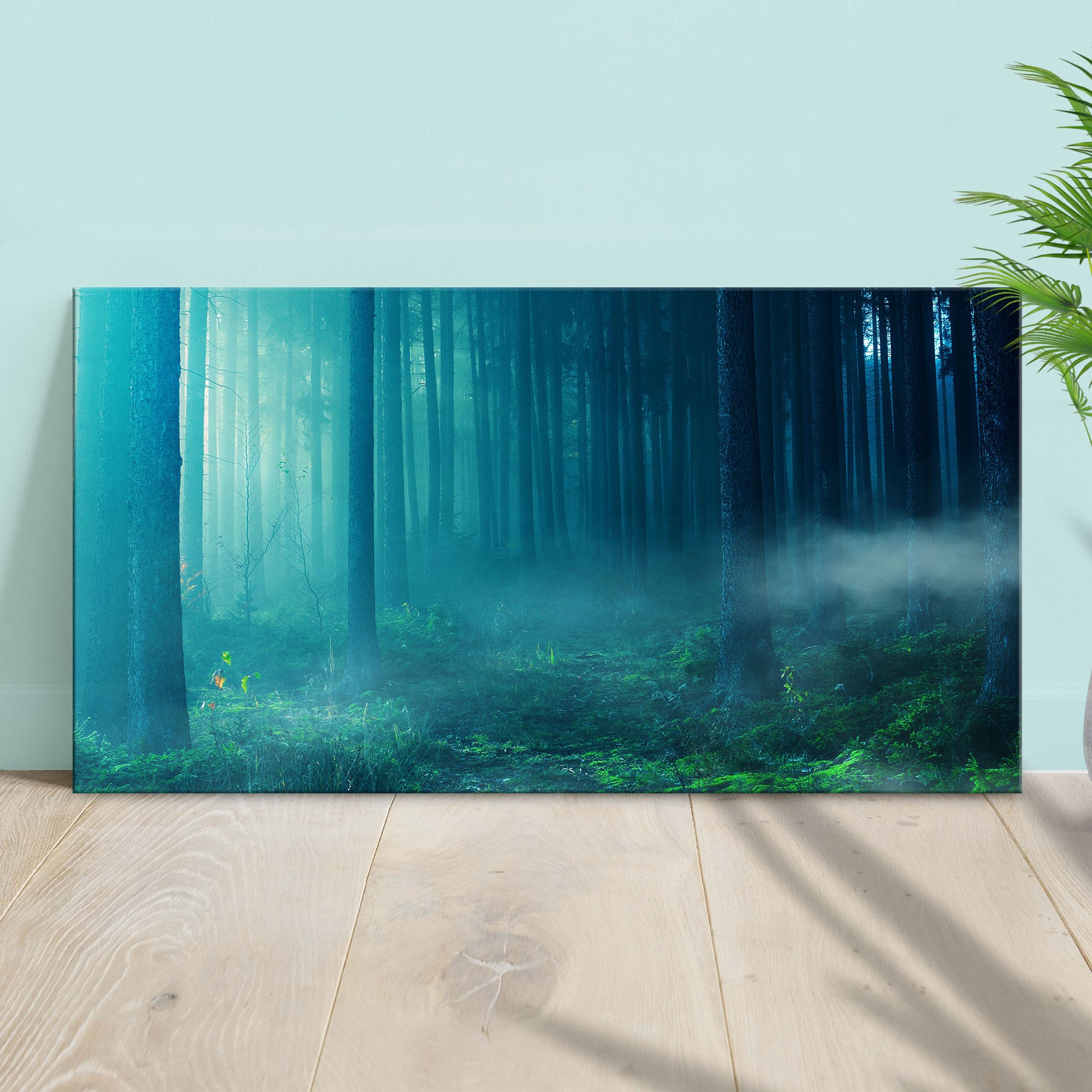 Into The Foggy Forest Canvas Wall Art - Image by Tailored Canvases