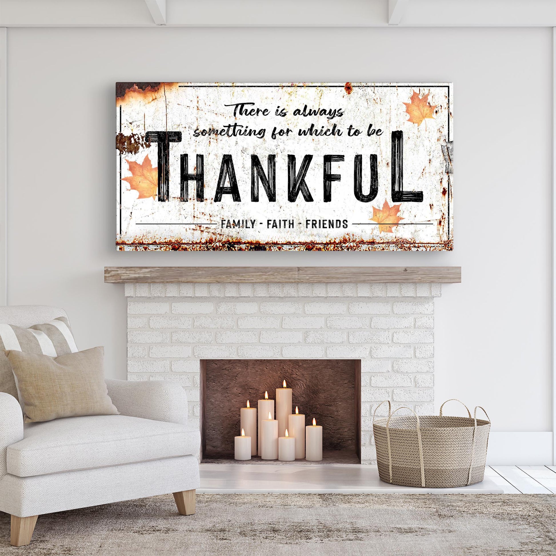 Always Thankful Sign - Image by Tailored Canvases