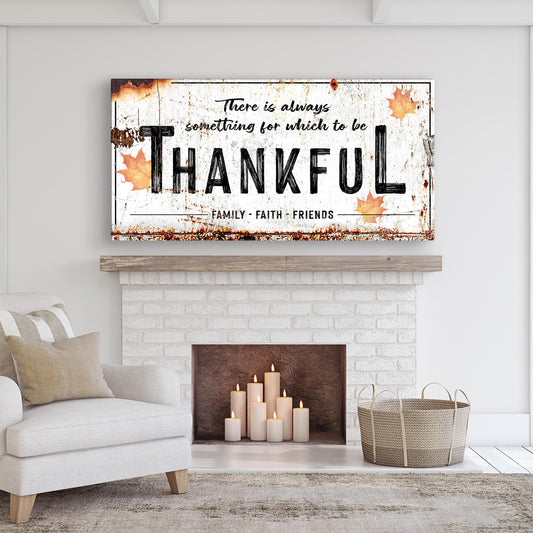 Always Thankful Sign Style 1 - Image by Tailored Canvases