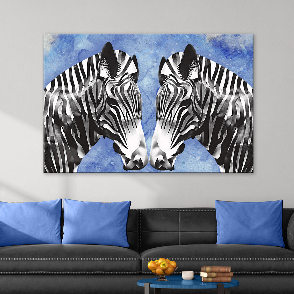 Zebra Abstract Canvas Wall Art by Tailored Canvases