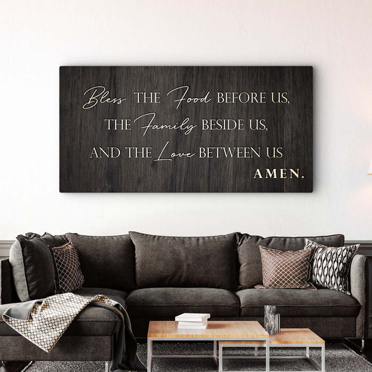 Bless The Food, Family, And Love Sign II  - Image by Tailored Canvases