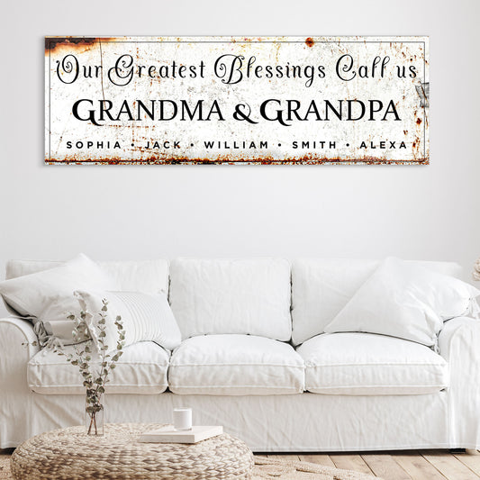 Grandma & Grandpa Sign - Image by Tailored Canvases