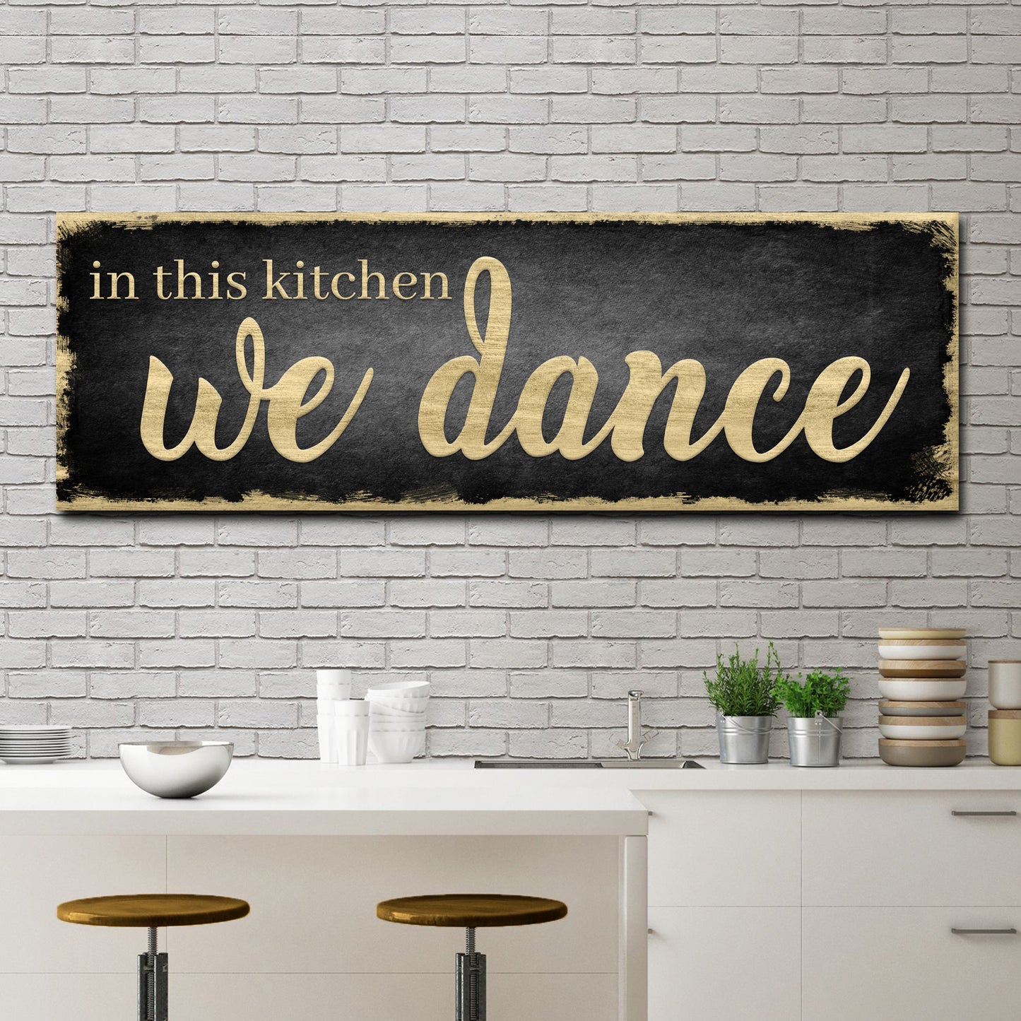 In This Kitchen We Dance Sign II  - Image by Tailored Canvases