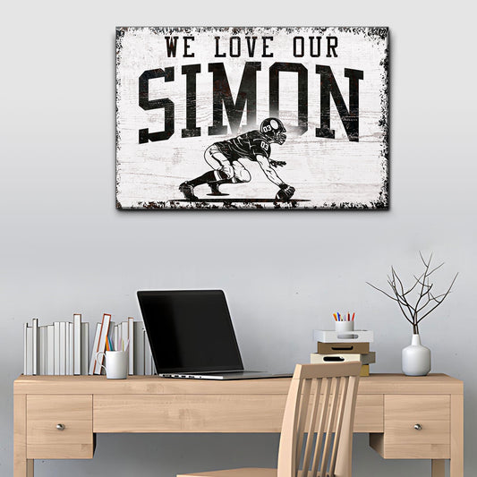 Football Sign IV | Customizable Canvas  - Image by Tailored Canvases