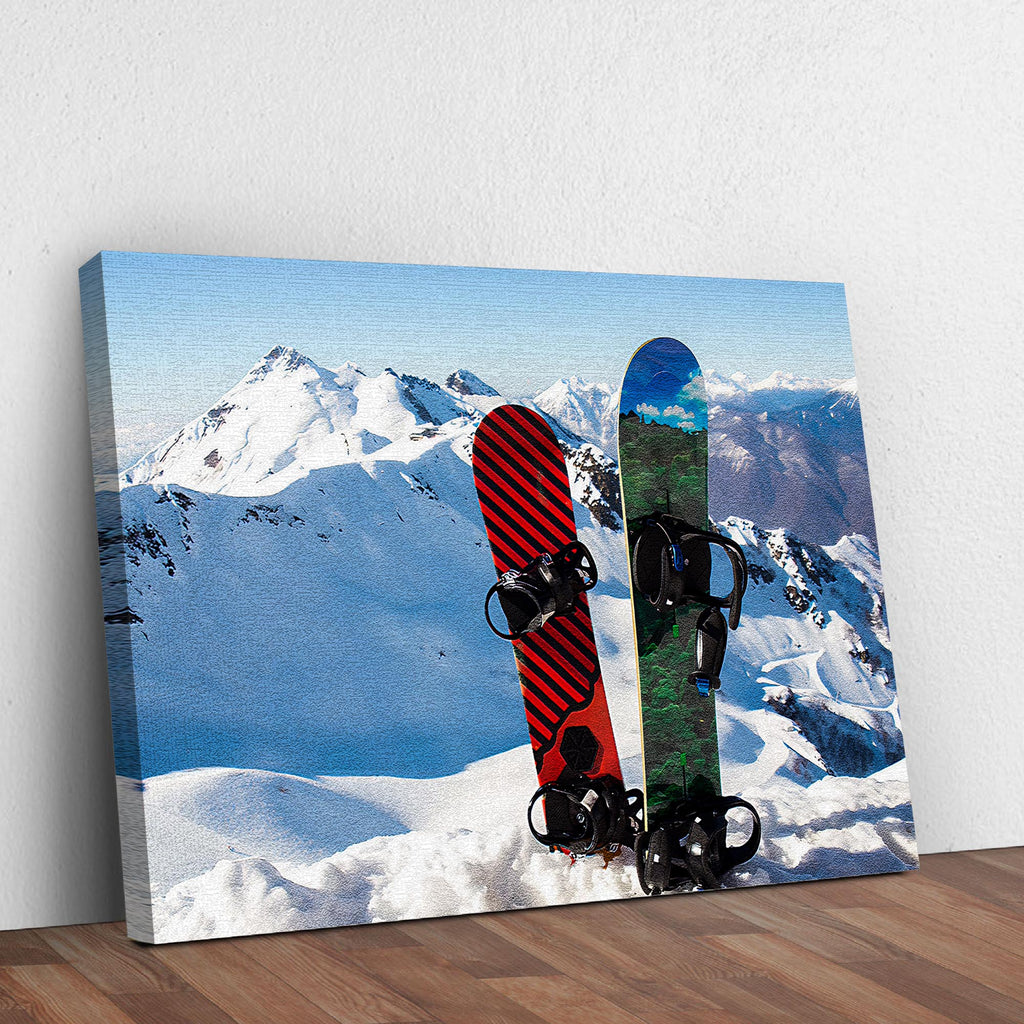 Snowboarding Snowboard Canvas Wall Art by Tailored Canvases