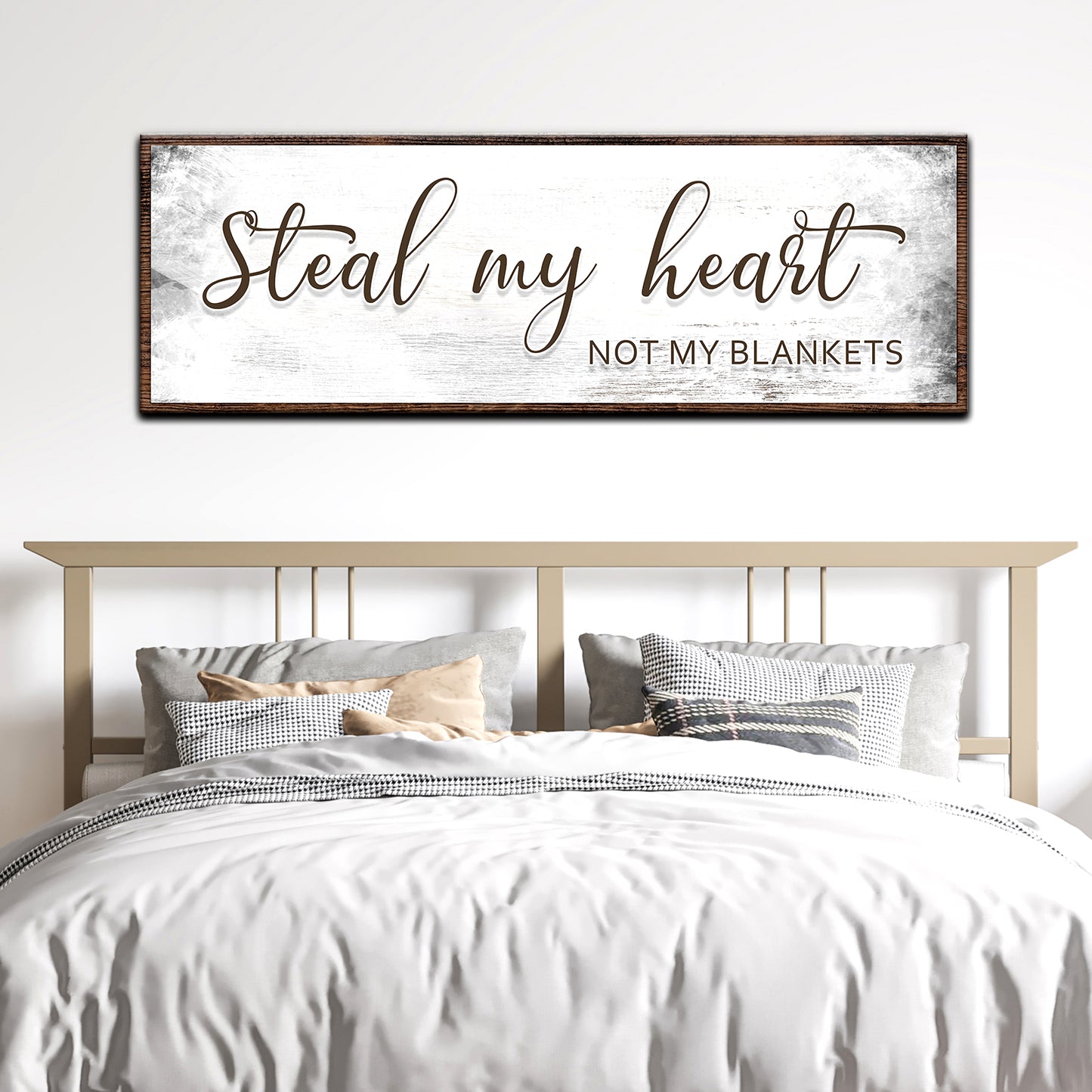 Steal my Heart not My Blanket Sign II - Image by Tailored Canvases