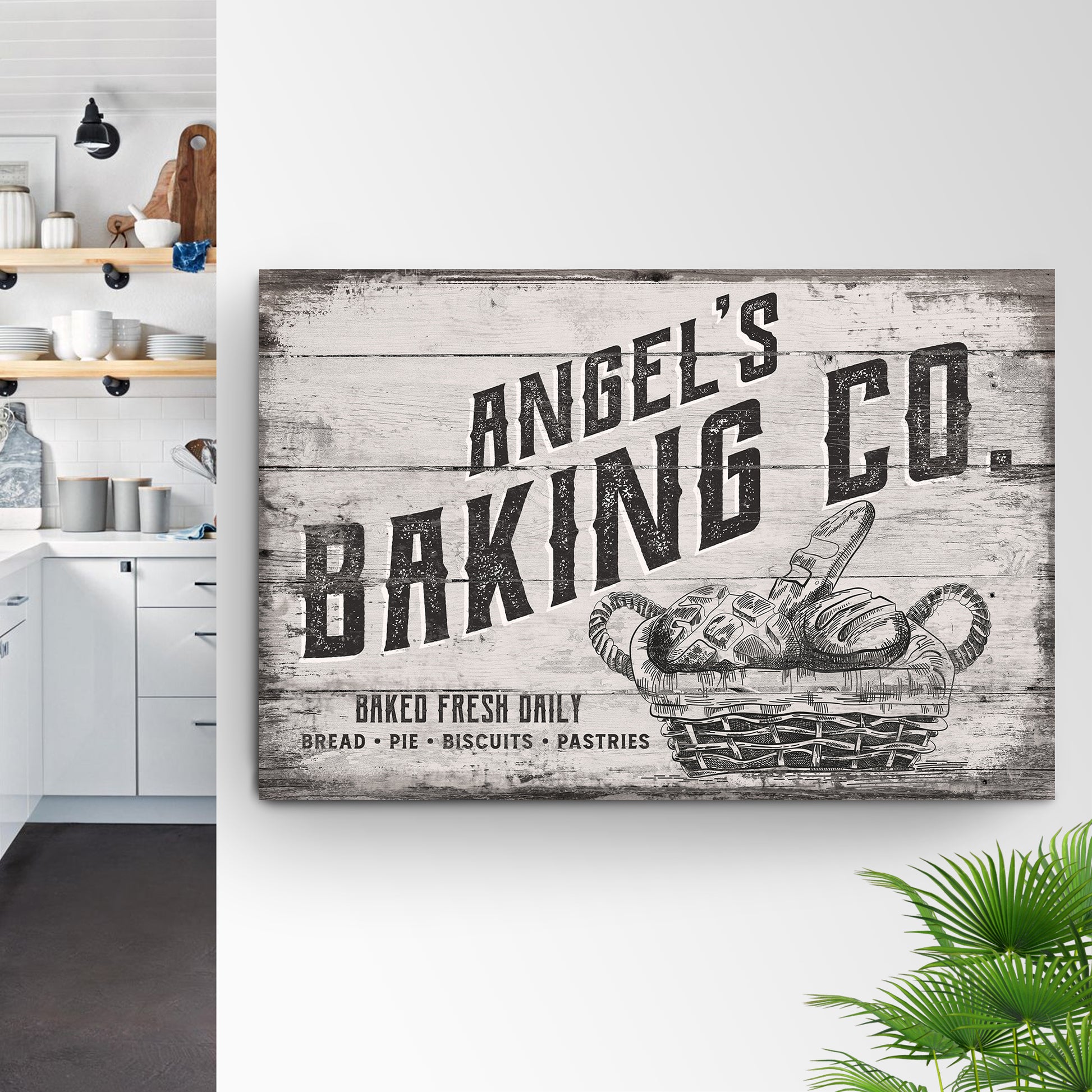 Custom Baking Co Sign III | Customizable Canvas Style 1 - Image by Tailored Canvases