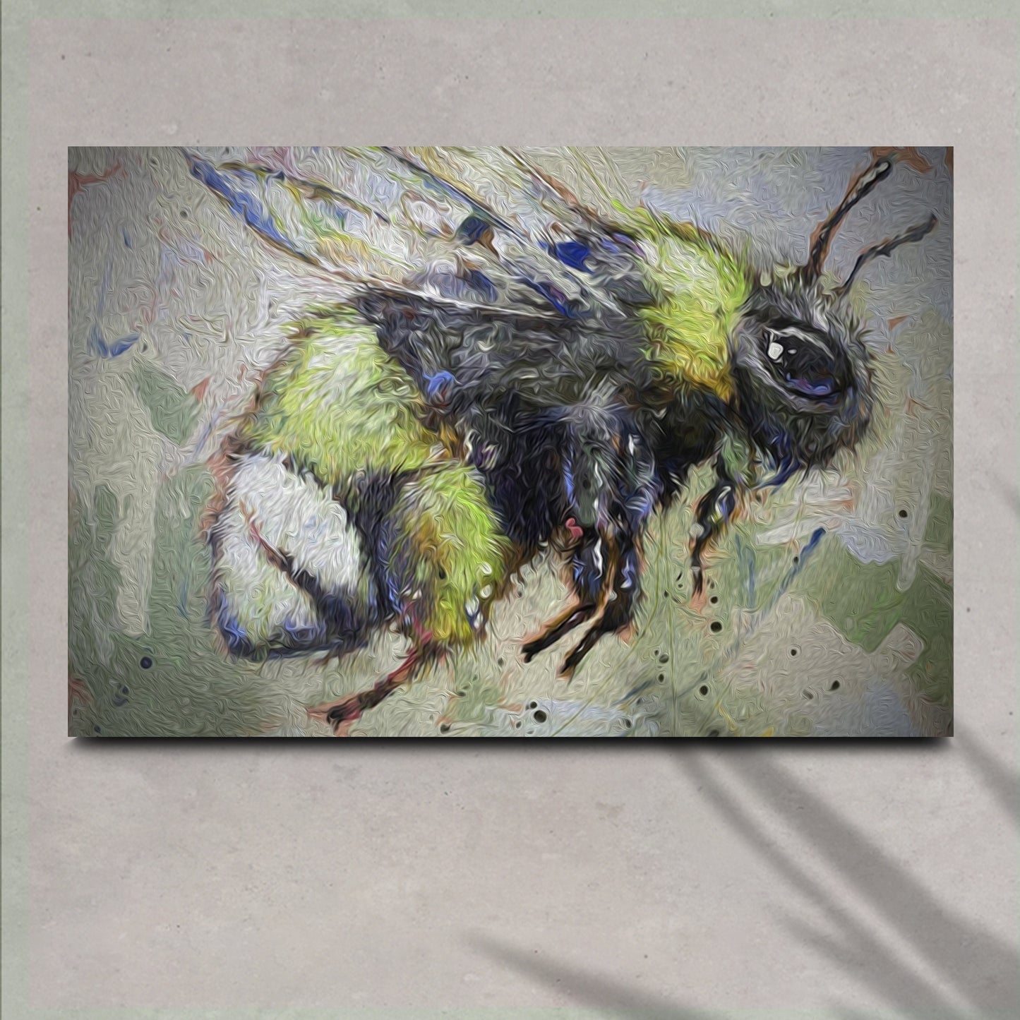 Whimsical Bubble Bee Canvas Wall Art - Image by Tailored Canvases