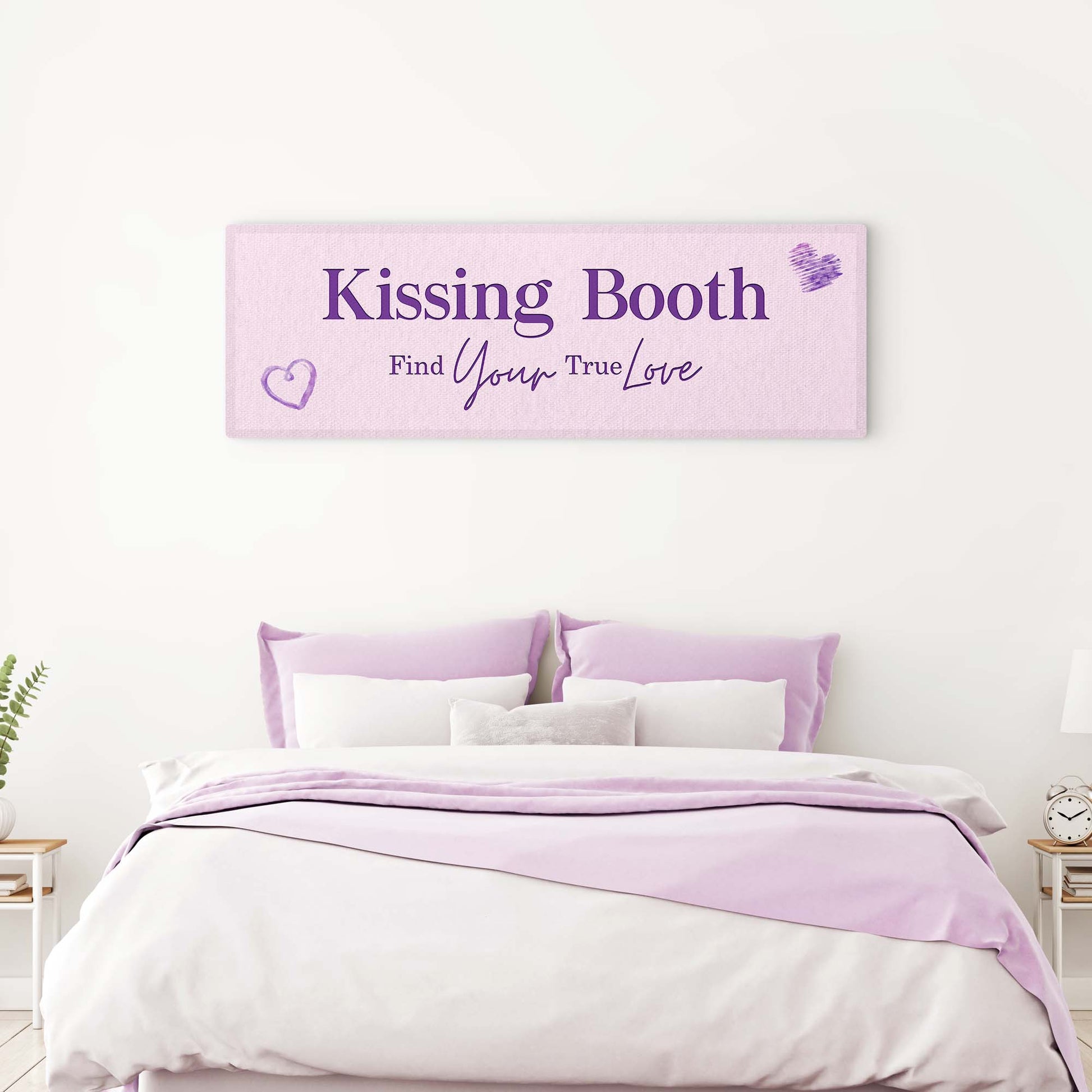 Kissing Booth Find Your True Love Sign - Image by Tailored Canvases