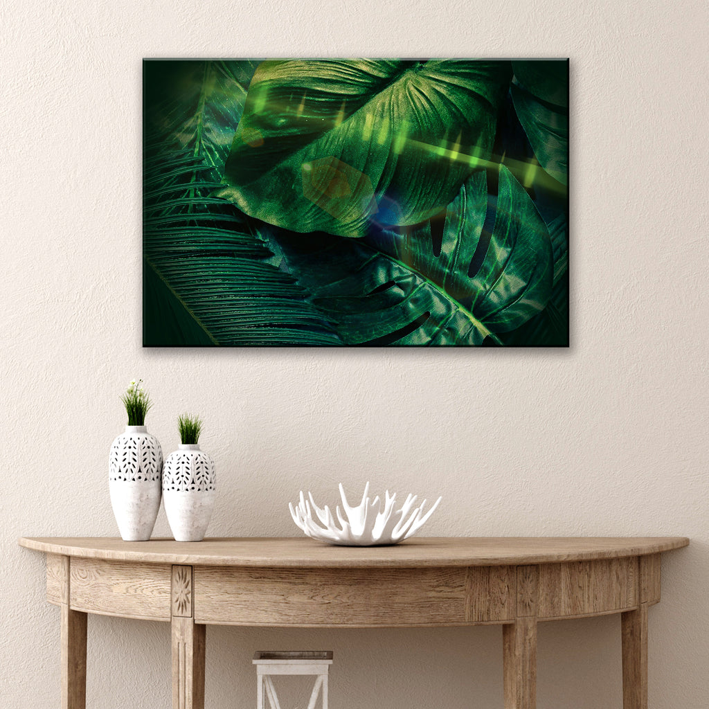 Tropical Leaves Canvas Wall Art by Tailored Canvases