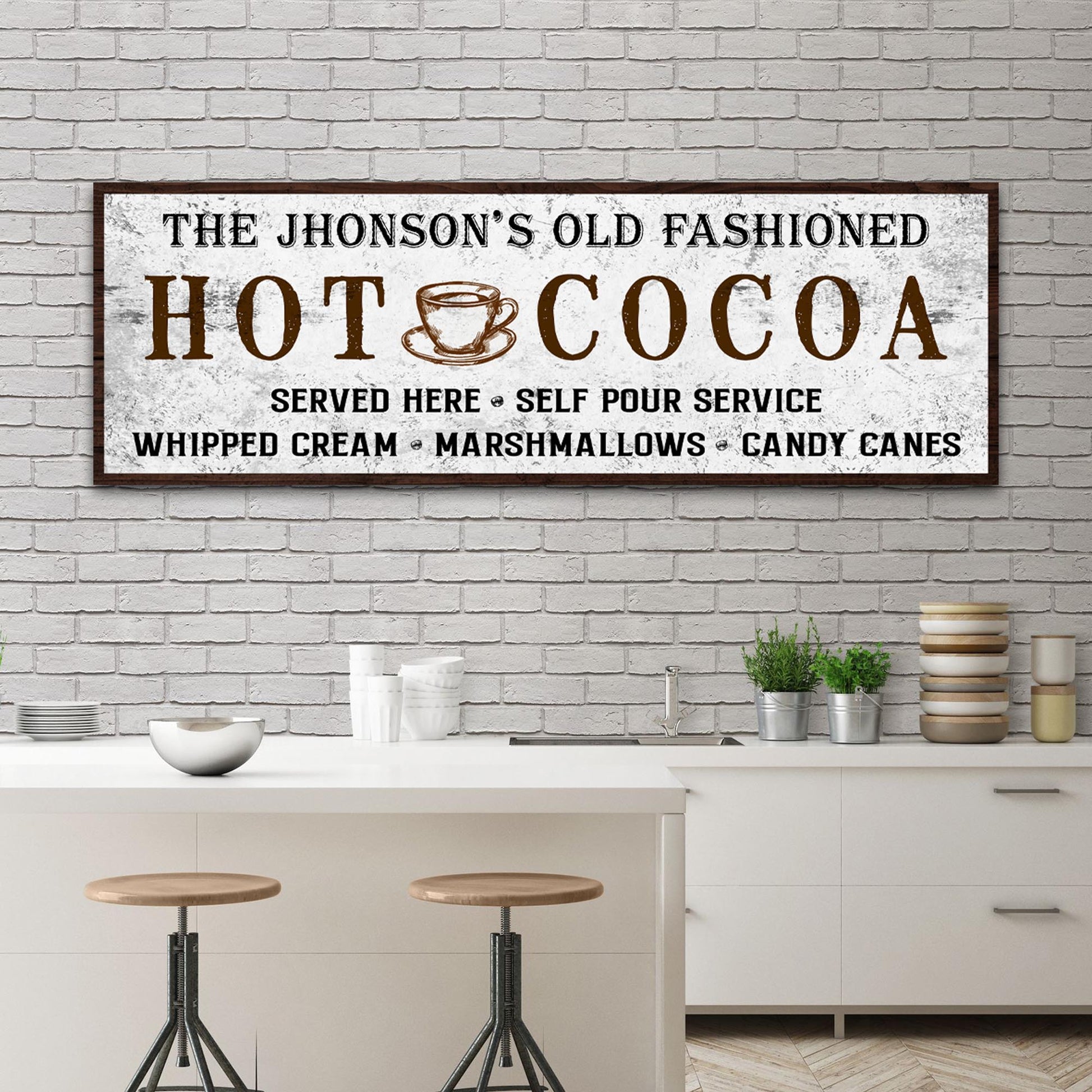 Family Old Fashioned Hot Cocoa Sign II - Image by Tailored Canvases