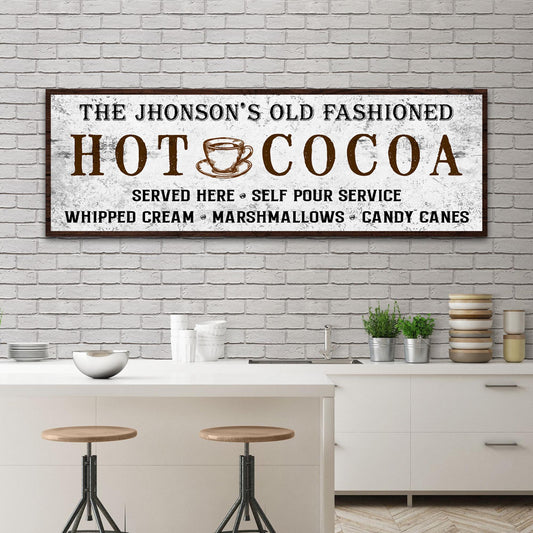 Family Old Fashioned Hot Cocoa Sign II - Image by Tailored Canvases