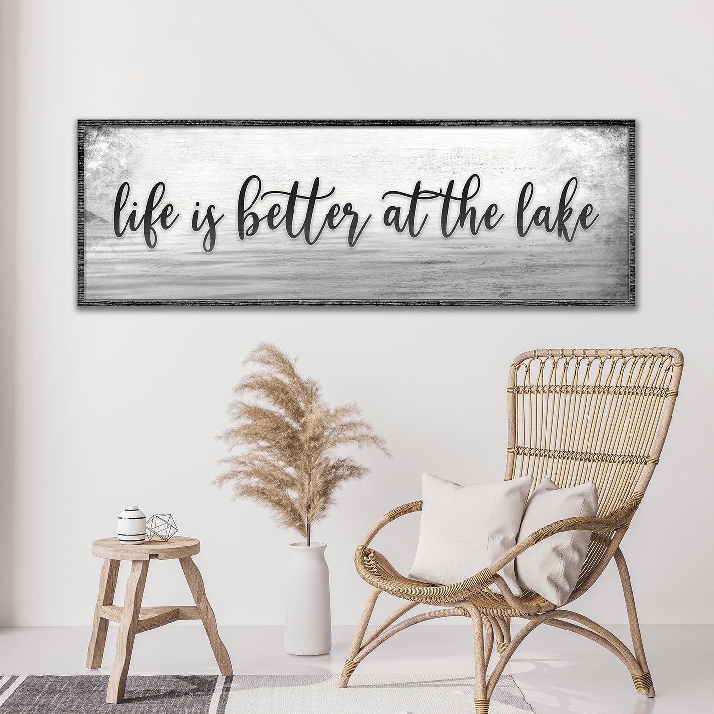 Life is Better at the Lake Sign - Image by Tailored Canvases