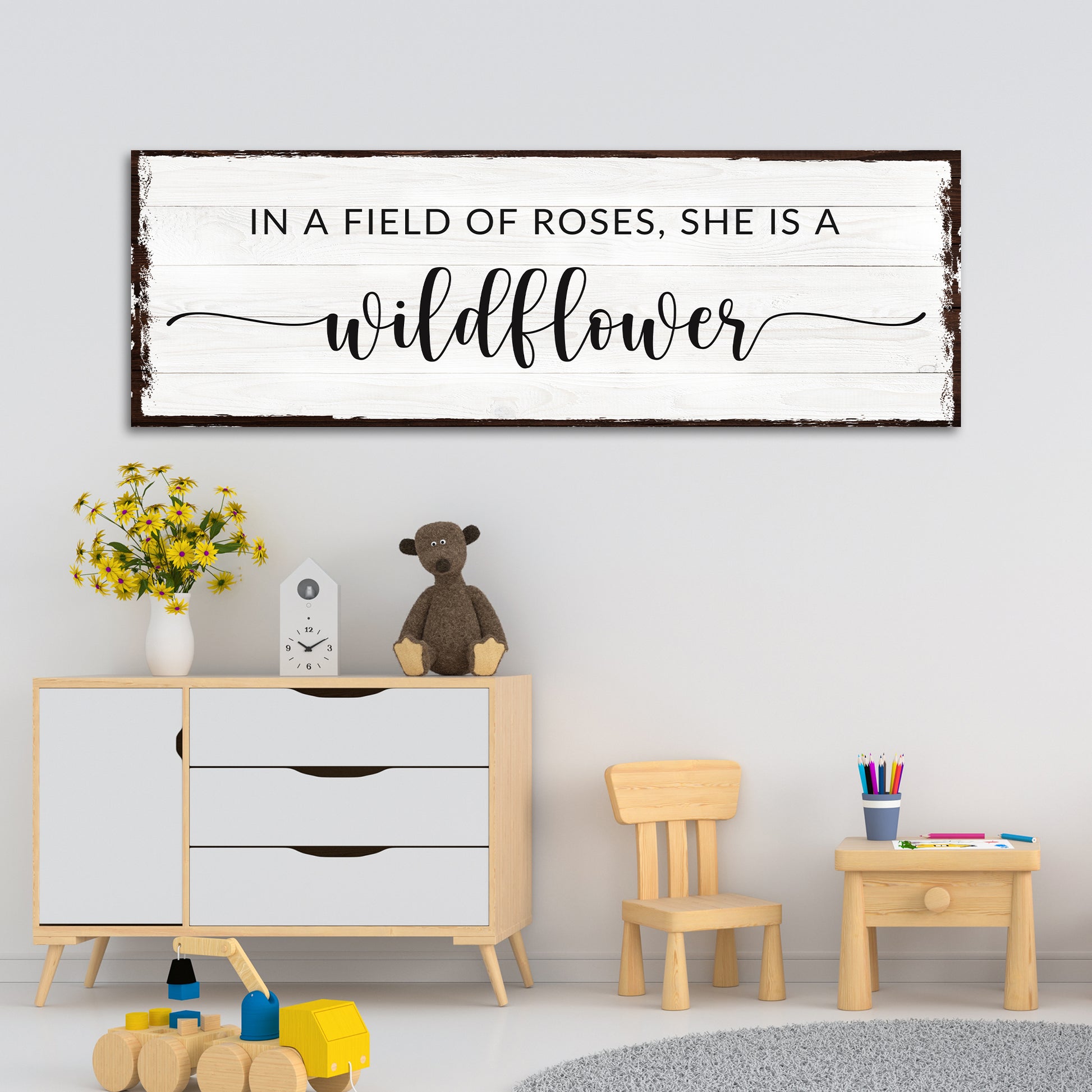 She is a Wildflower Sign - Image by Tailored Canvases