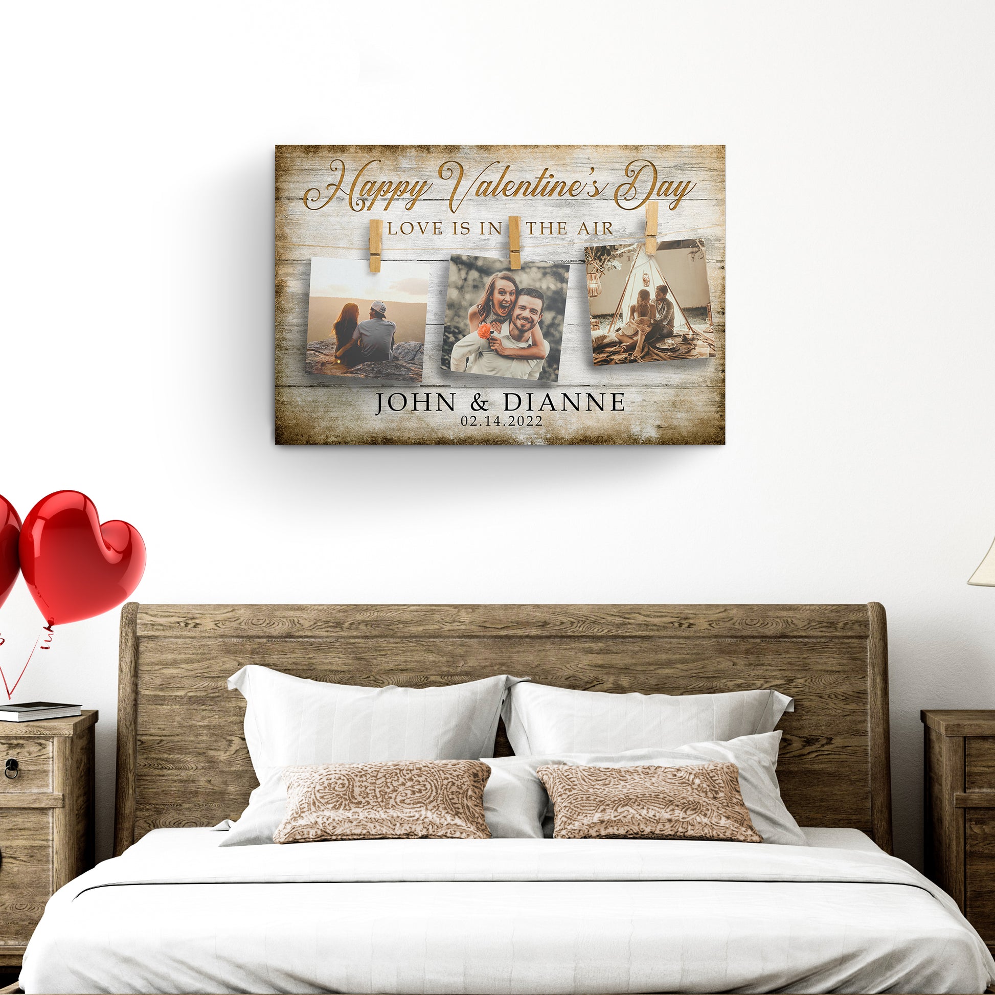 Love Is In The Air Rustic Sign - Image by Tailored Canvases