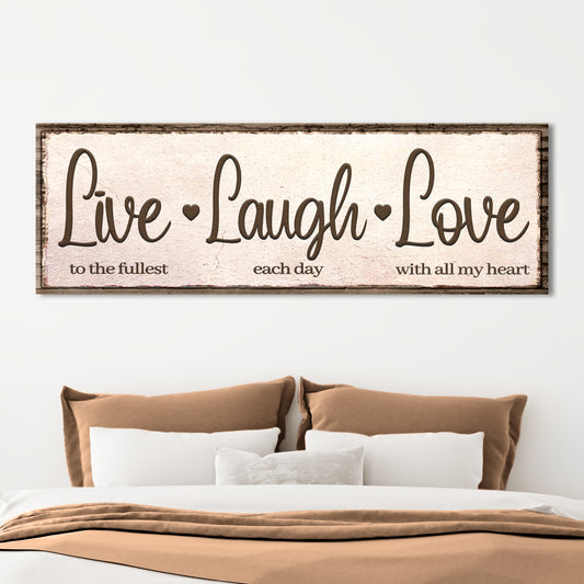 Live Laugh Love Sign III  - Image by Tailored Canvases