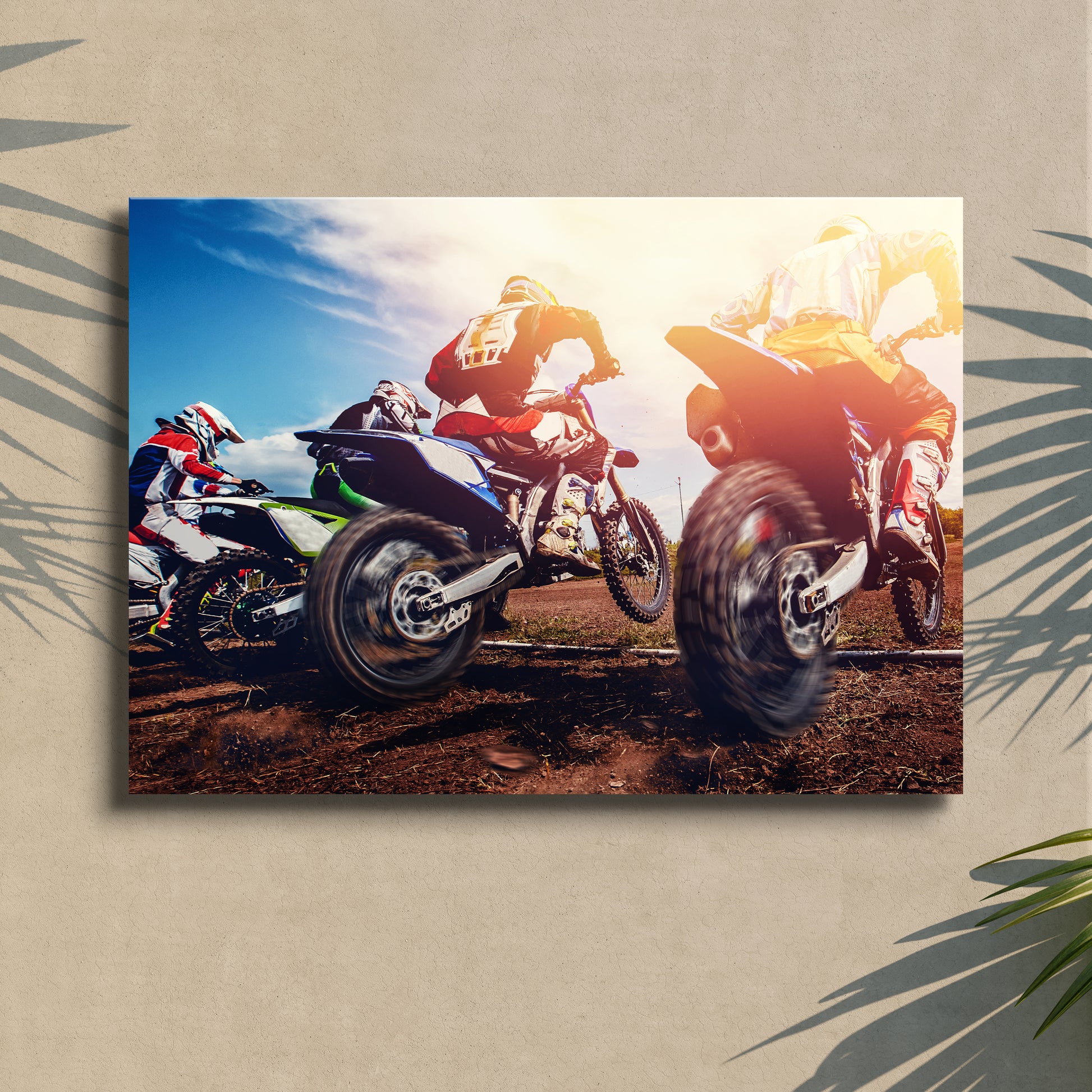 Motocross Race Canvas Wall Art Style 1 - Image by Tailored Canvases