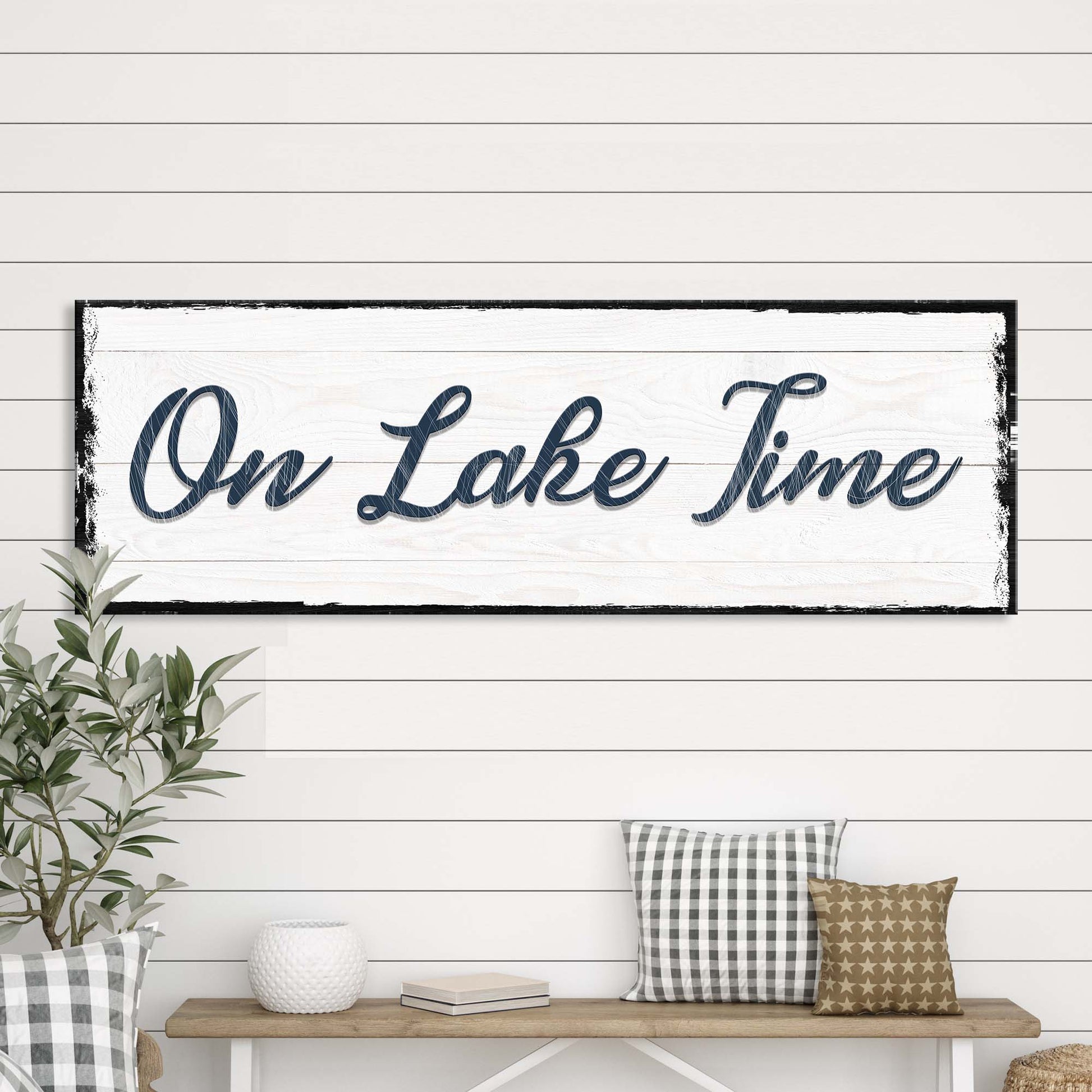 On Lake Time Sign - Image by Tailored Canvases