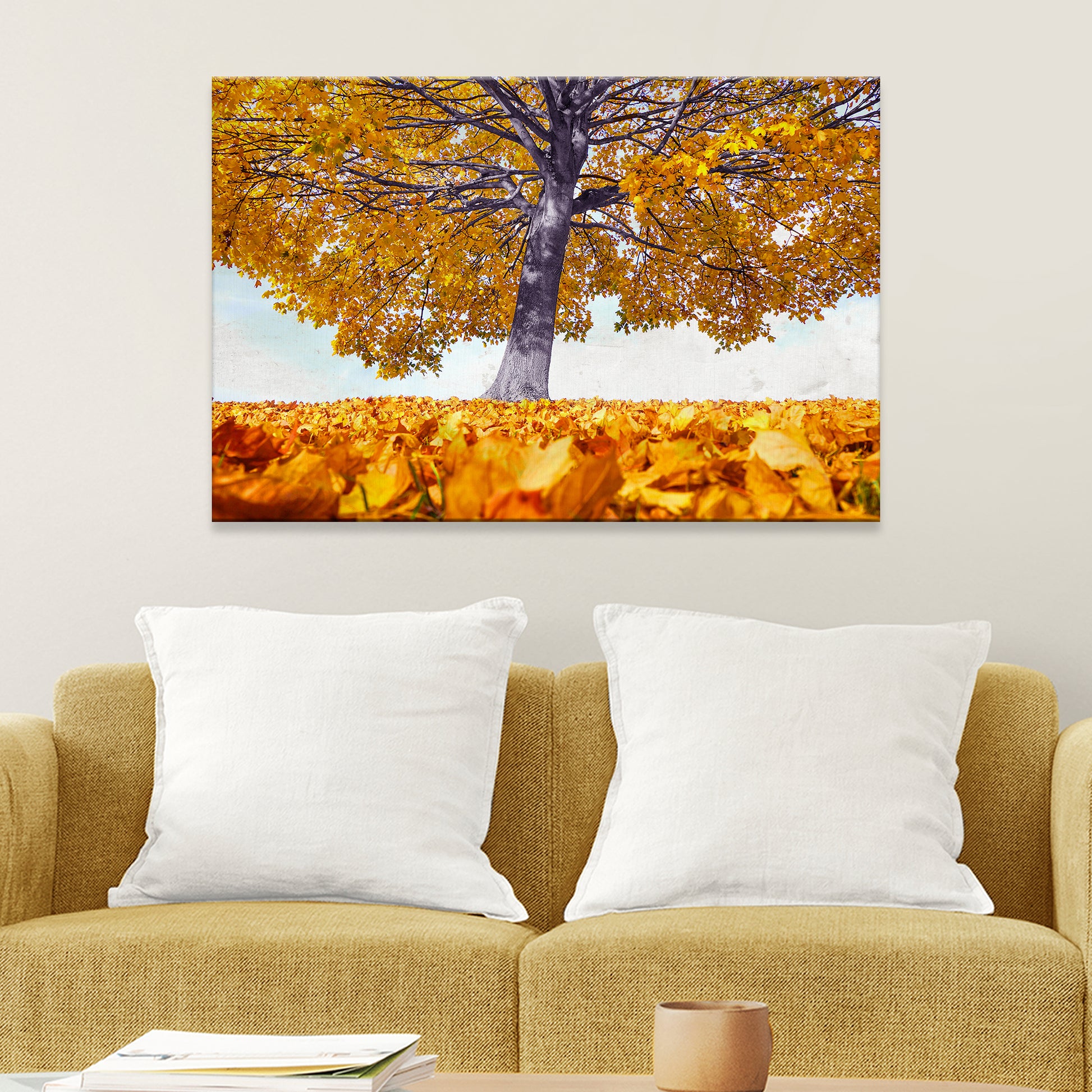 Maple Tree During Autumn Canvas Wall Art - Image by Tailored Canvases