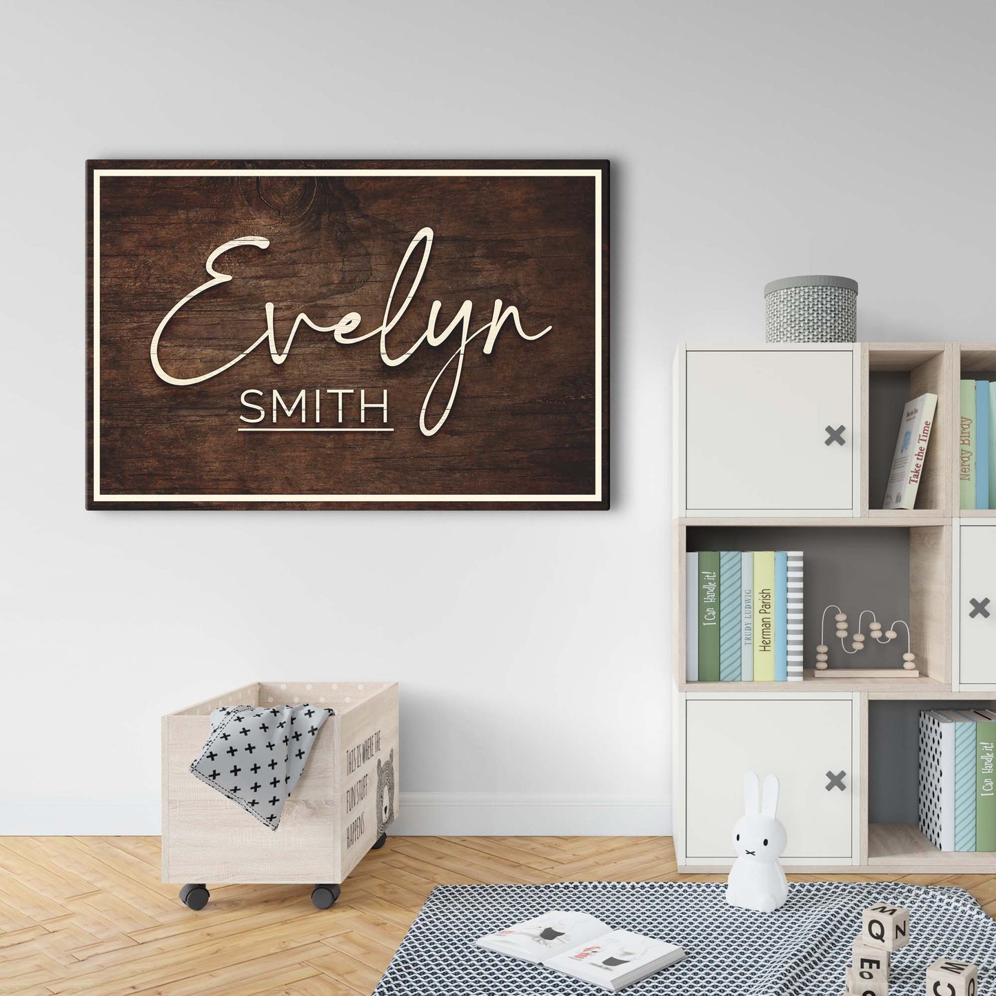 Wood Room Sign - Image by Tailored Canvases