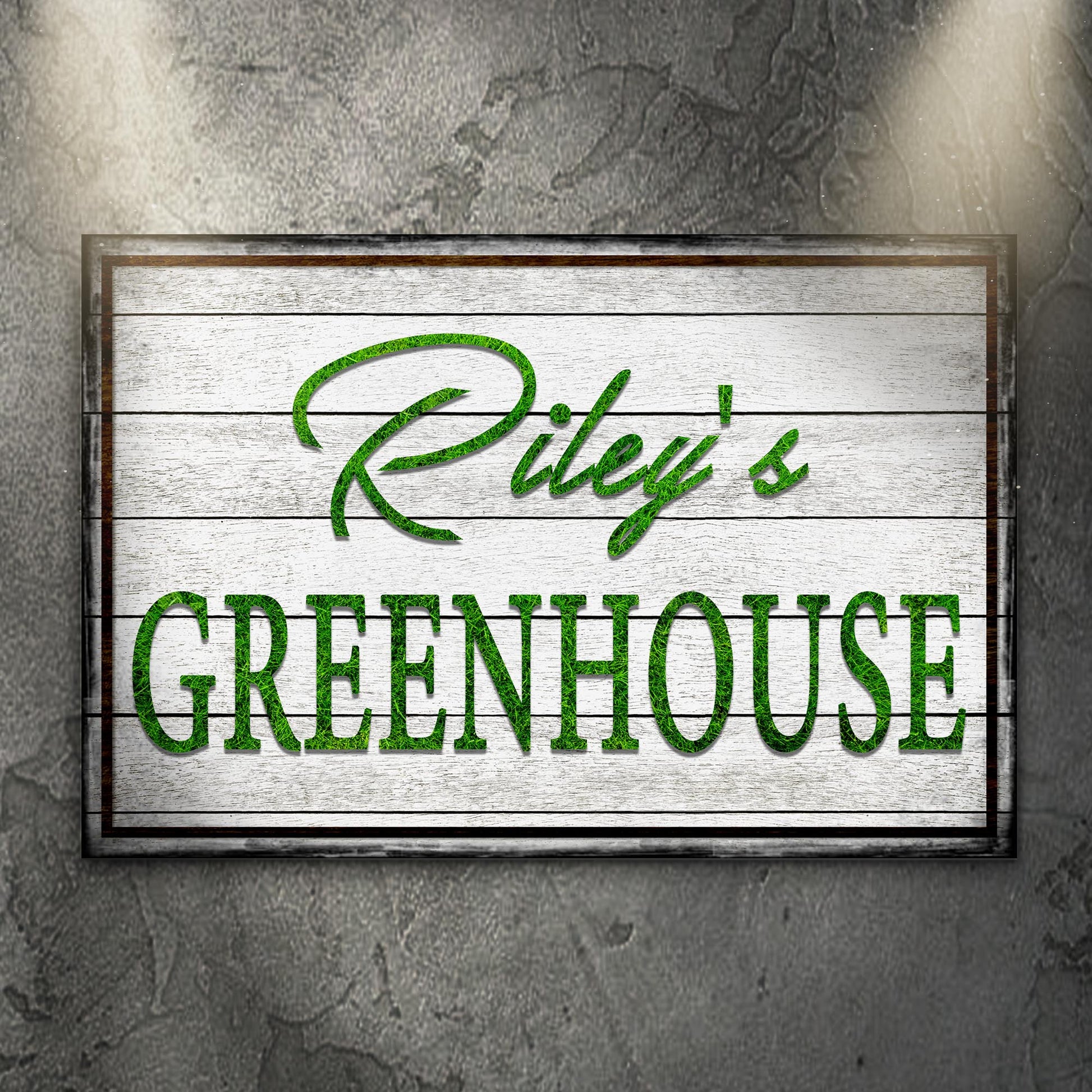Greenhouse Name Sign | Customizable Canvas - Image by Tailored Canvases