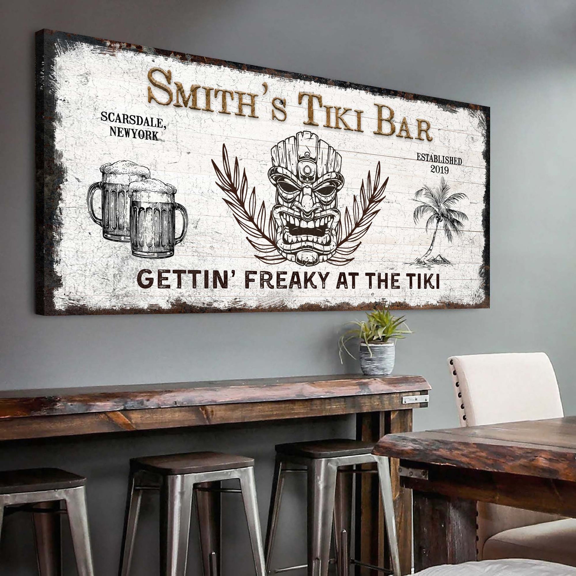 Tiki Bar Sign II - Image by Tailored Canvases