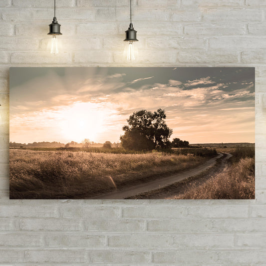 Olive Tree At Dusk Canvas Wall Art - Image by Tailored Canvases